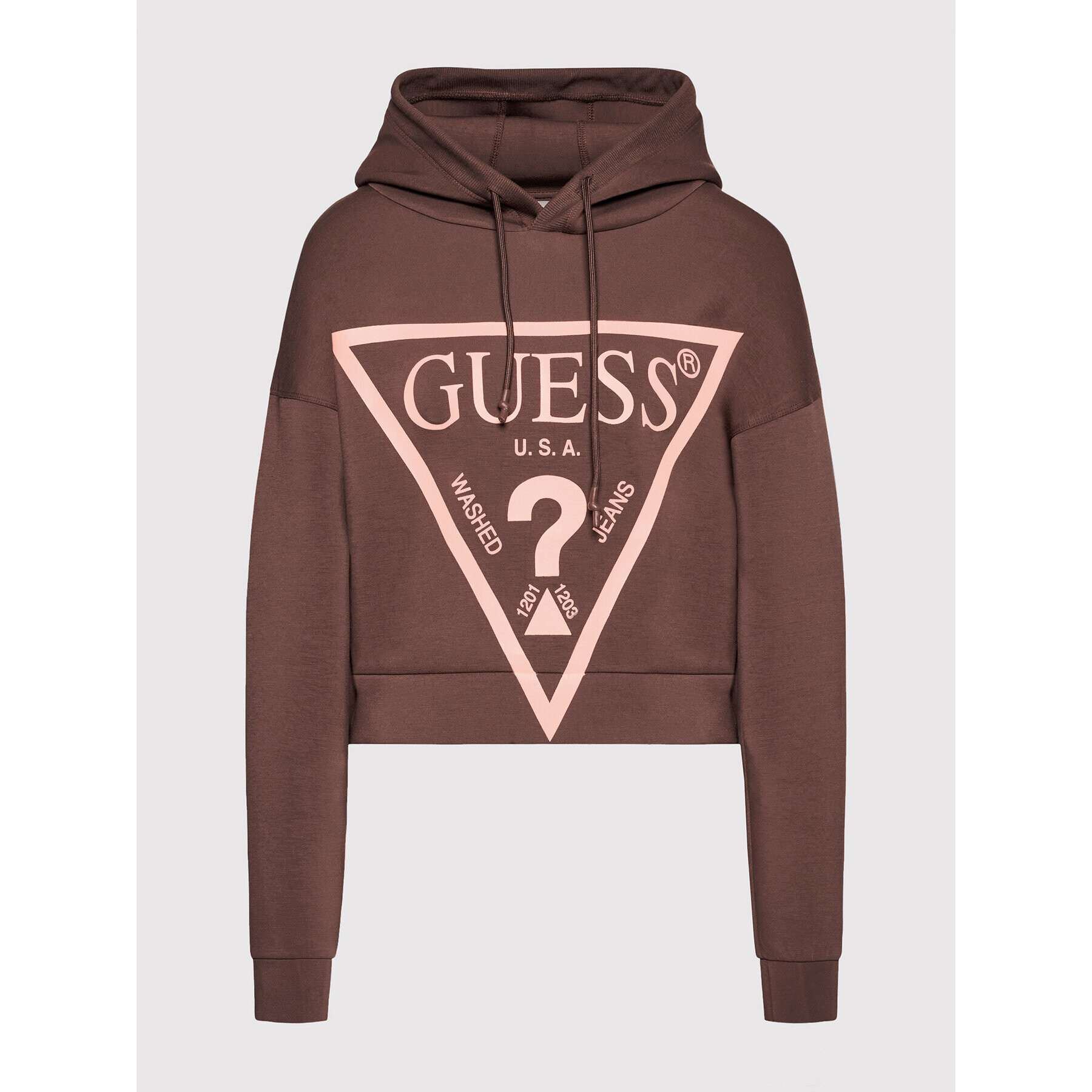 Guess Jopa V2RQ10 KAMN2 Rjava Regular Fit - Pepit.si