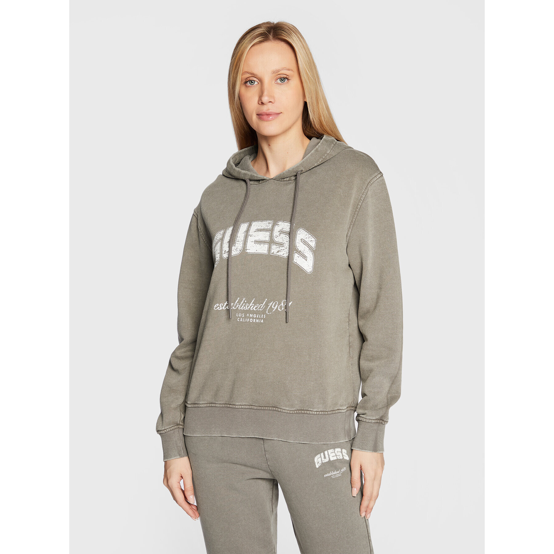 Guess Jopa V2YQ02 FL04D Siva Relaxed Fit - Pepit.si