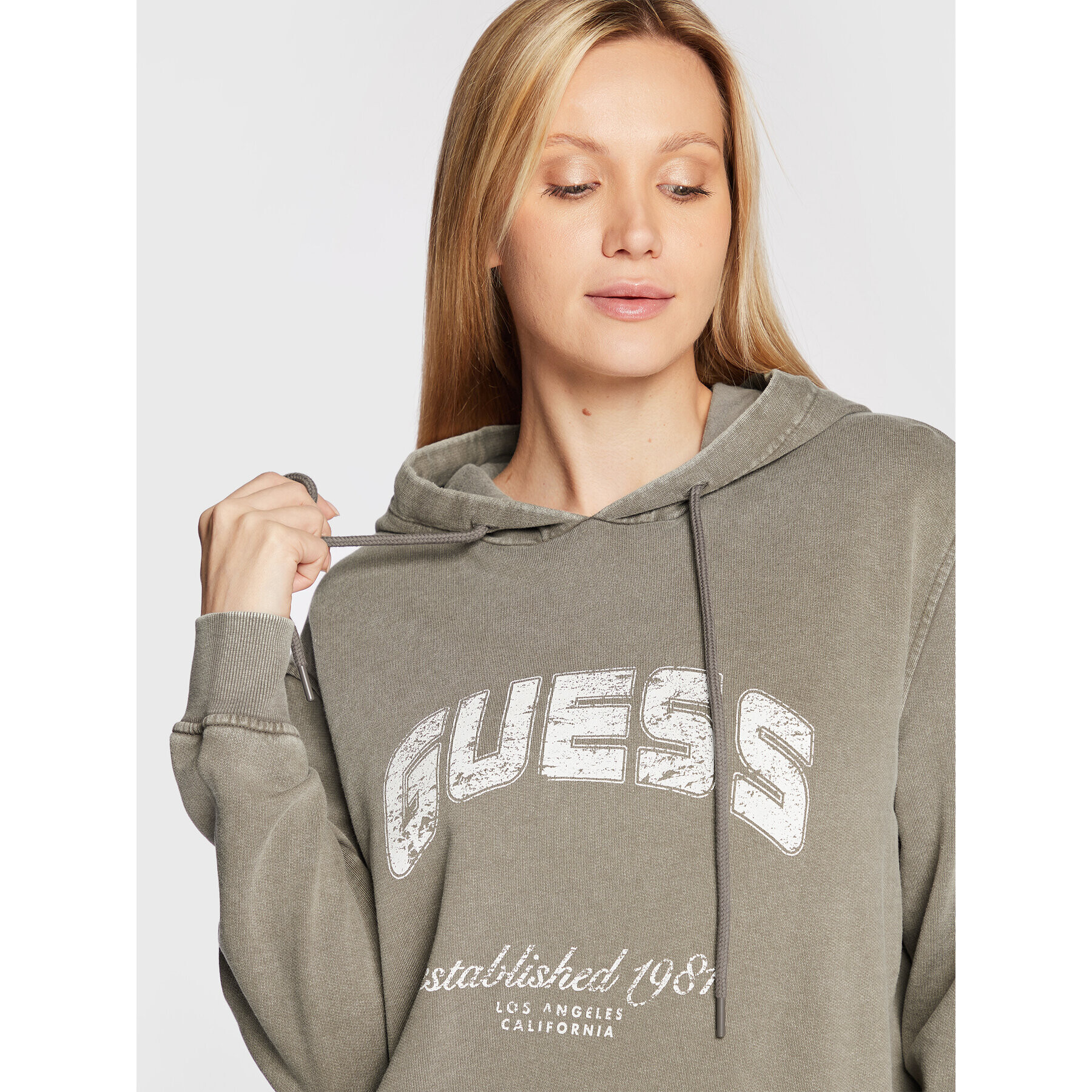 Guess Jopa V2YQ02 FL04D Siva Relaxed Fit - Pepit.si