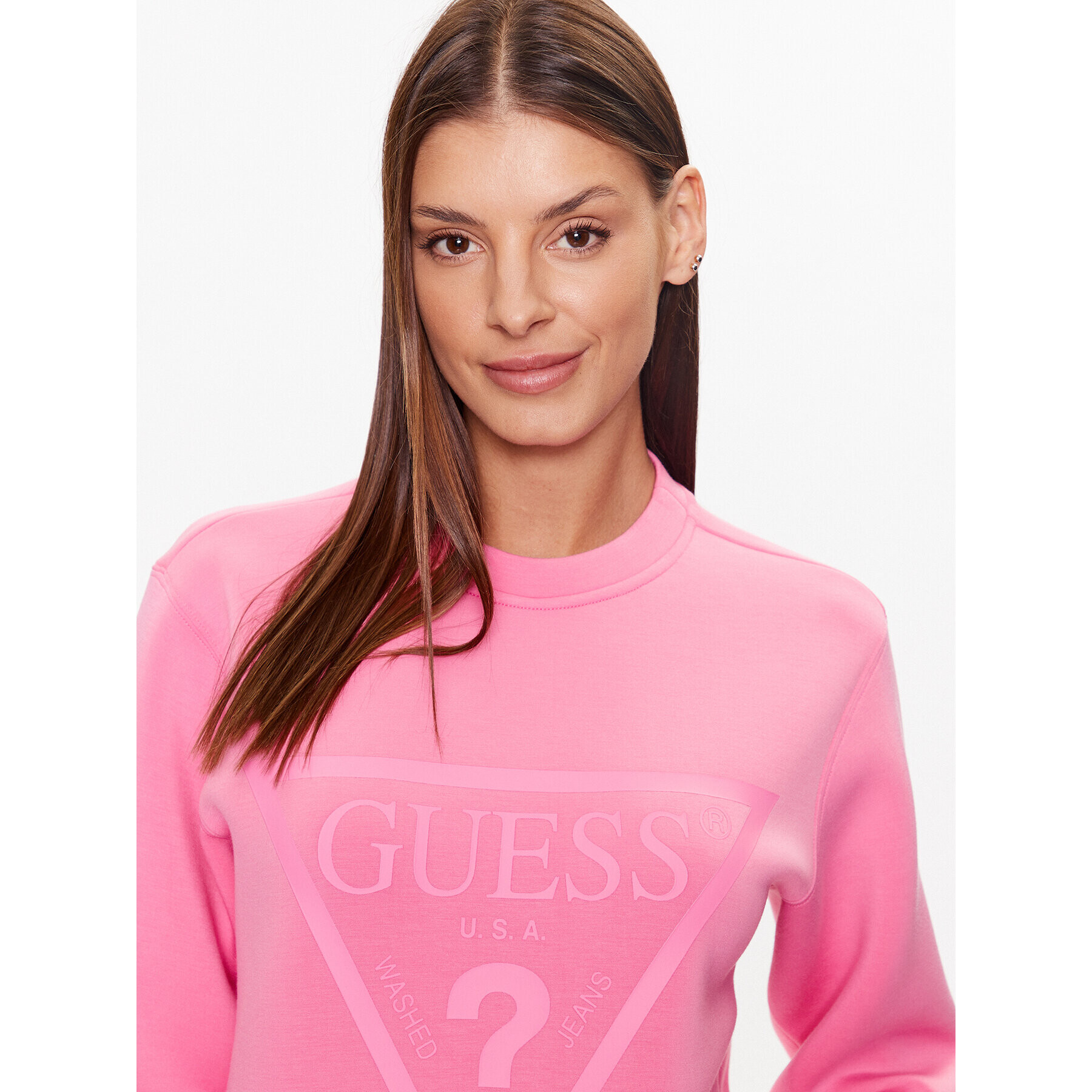 Guess Jopa V3RQ19 K7UW2 Roza Regular Fit - Pepit.si