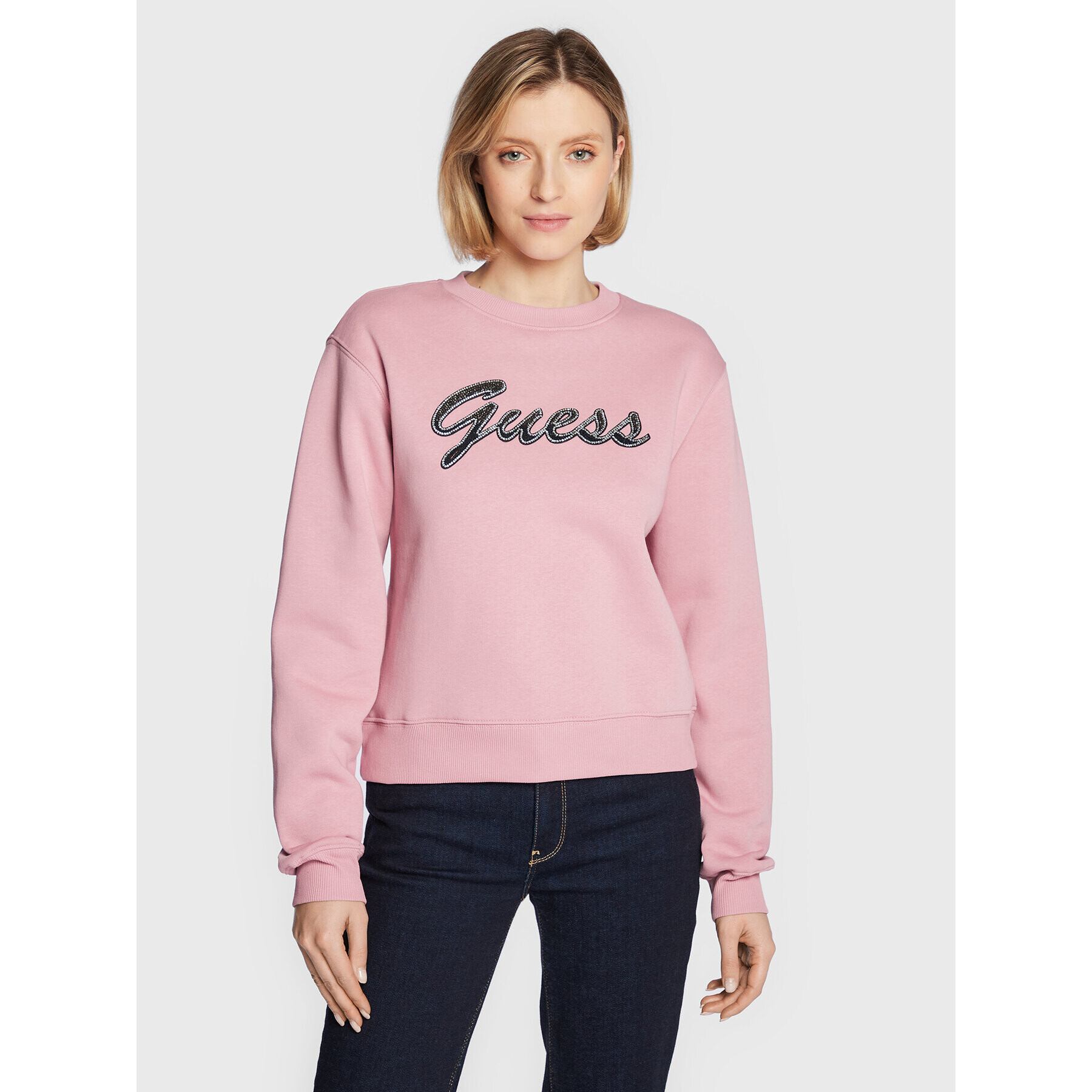 Guess Jopa W3RQ10 K9Z21 Roza Relaxed Fit - Pepit.si