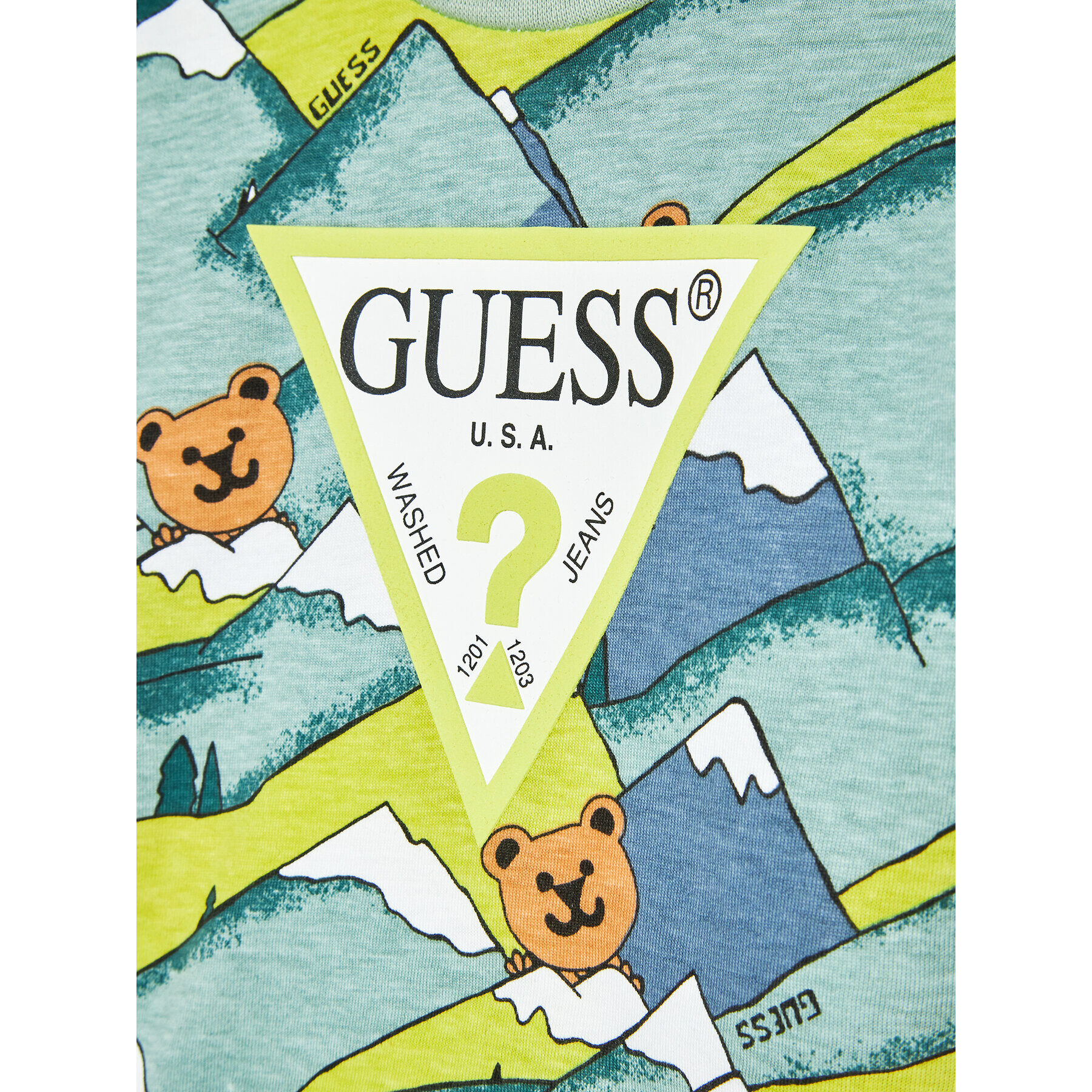 Guess Komplet bluza in hlače I2YG01 K5M20 Zelena Regular Fit - Pepit.si