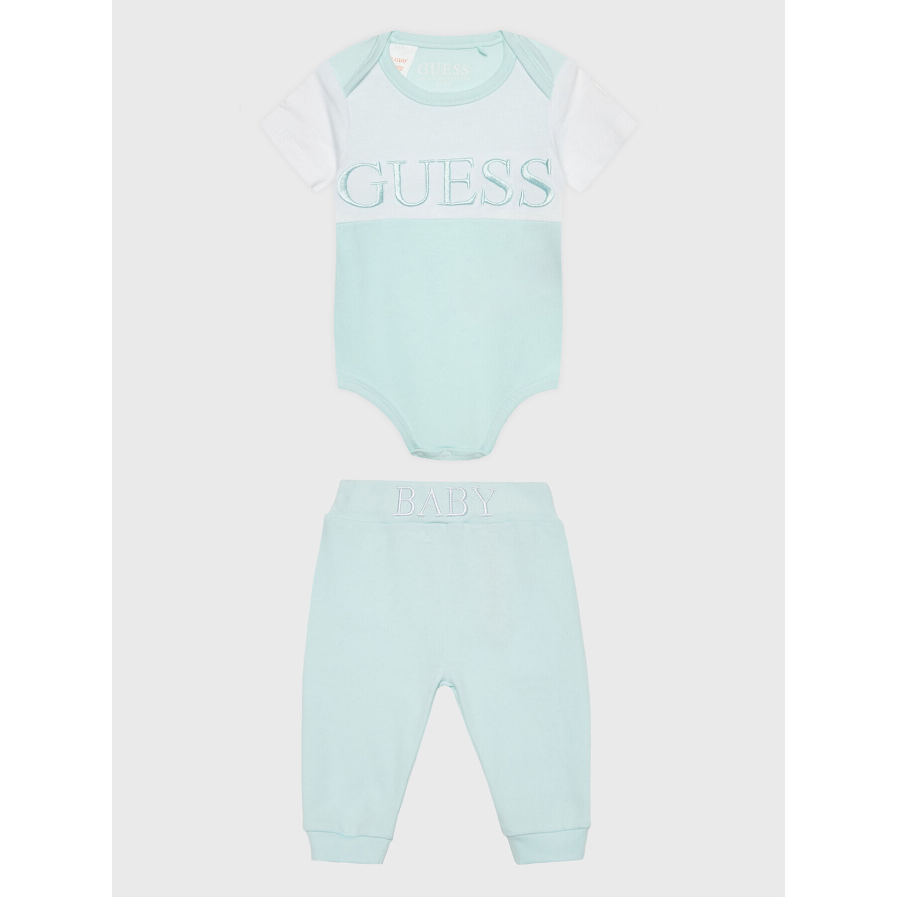 Guess Komplet bodi in hlače H2RW03 J1311 Modra Regular Fit - Pepit.si