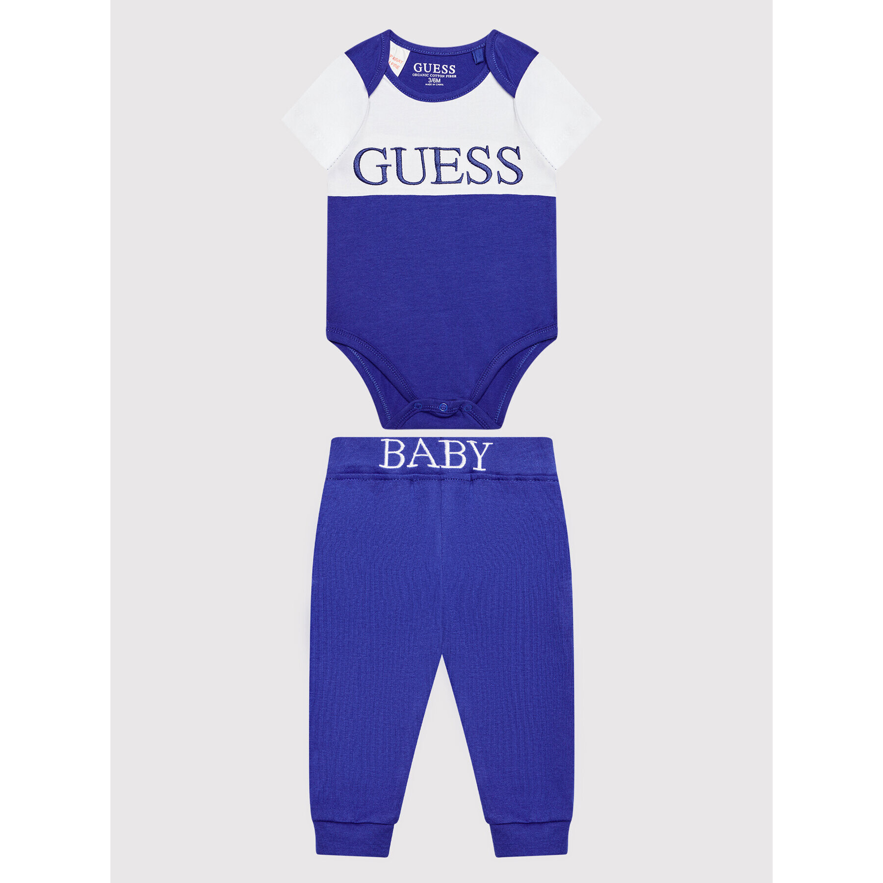 Guess Komplet bodi in hlače H2RW03 J1311 Mornarsko modra Regular Fit - Pepit.si