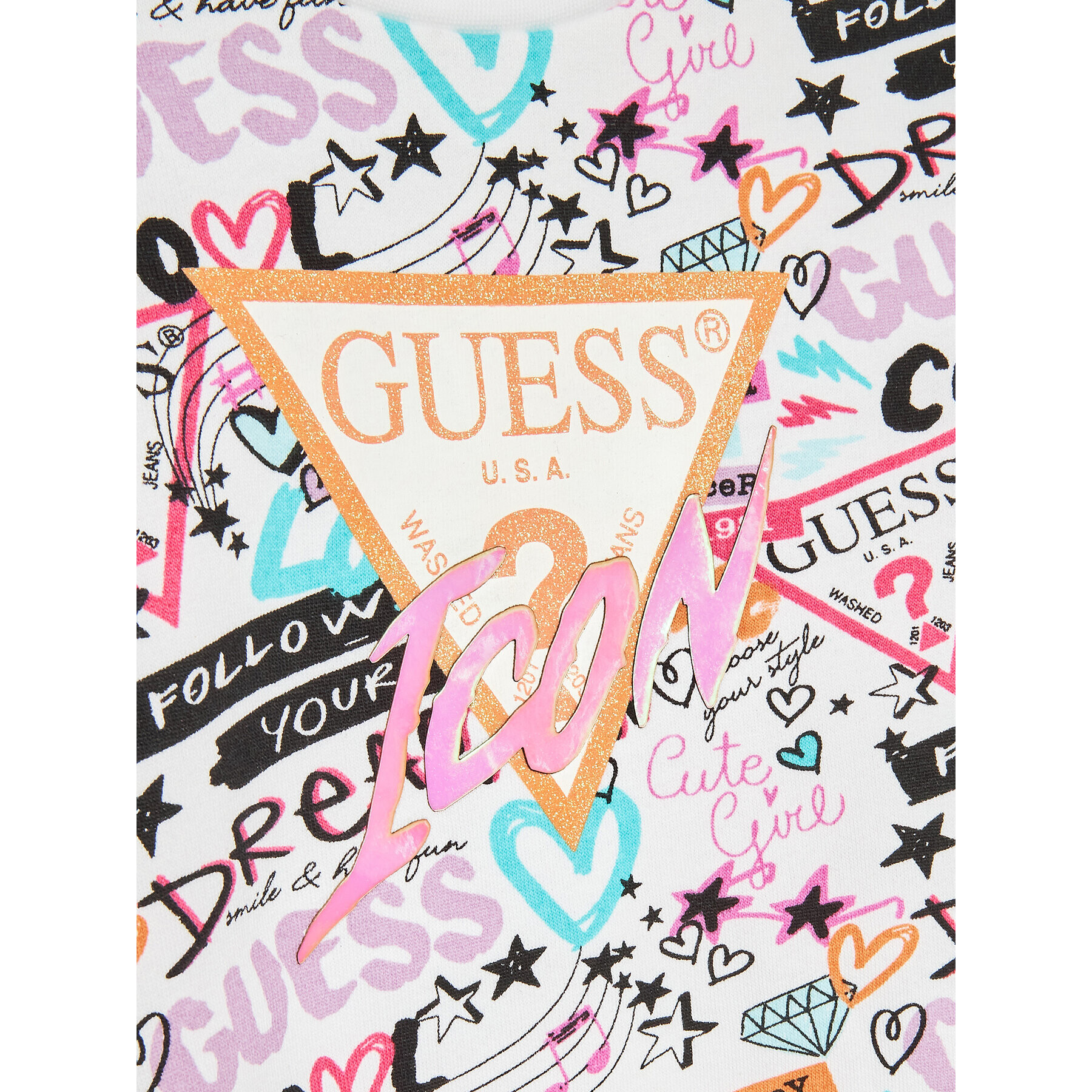 Guess Komplet jopica in legice K3RG03 KA6R3 Pisana Regular Fit - Pepit.si