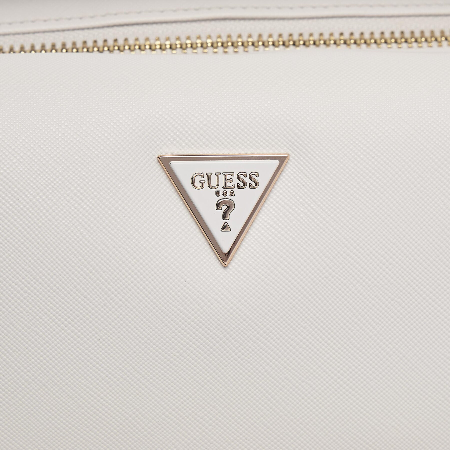 Guess Kozmetični kovček Strap Beauty PW7434 P4182 Écru - Pepit.si