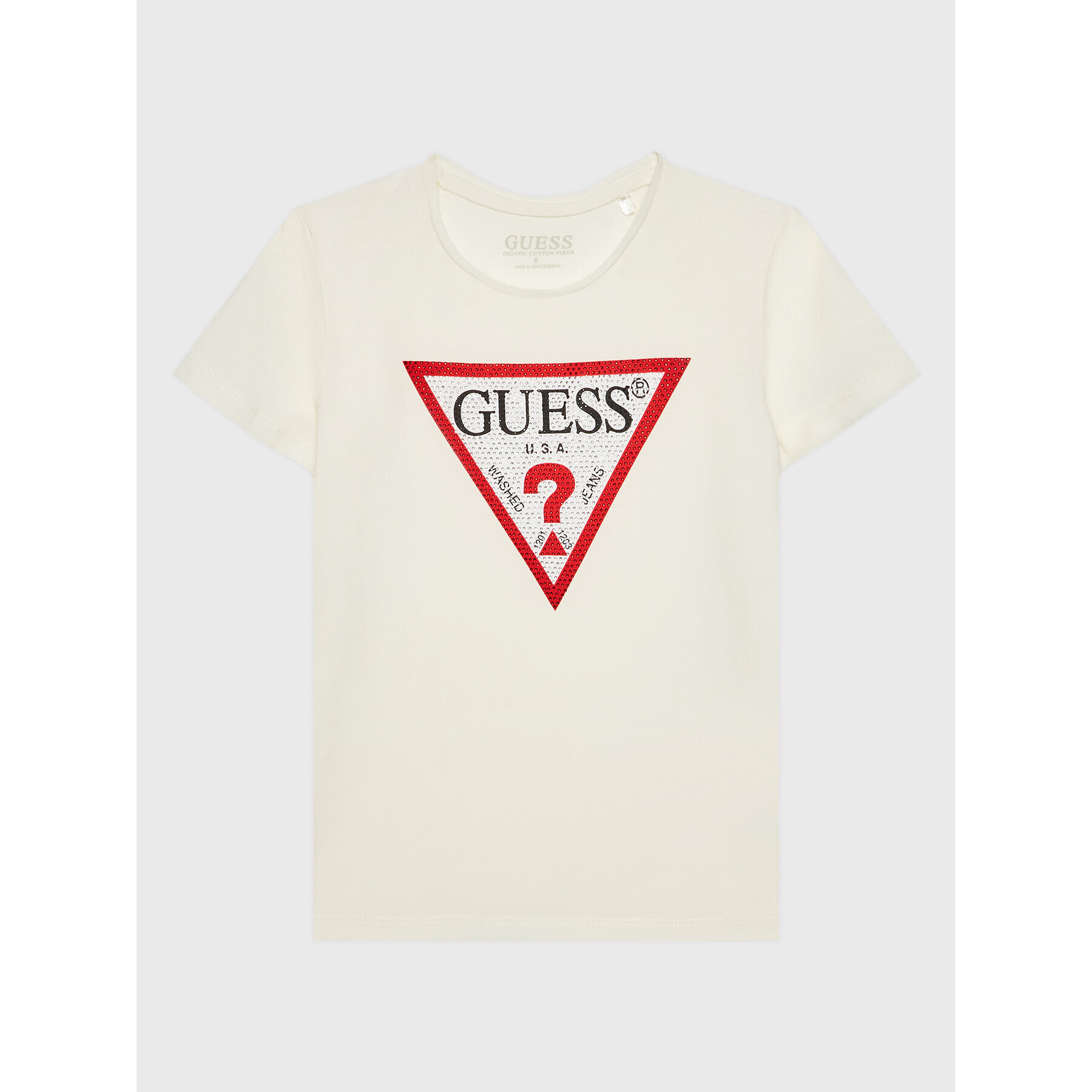 Guess Majica J2YI51 K6YW1 Bela Regular Fit - Pepit.si