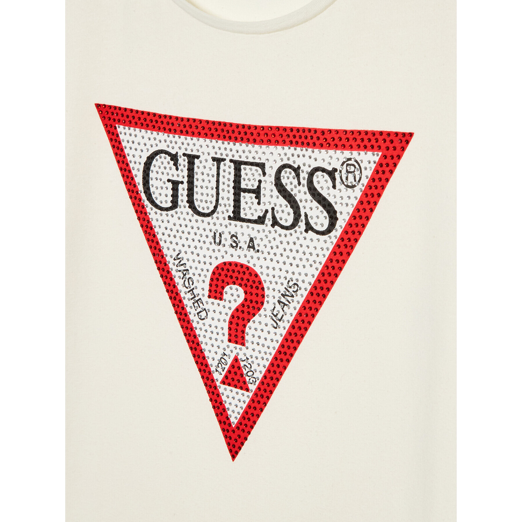 Guess Majica J2YI51 K6YW1 Bela Regular Fit - Pepit.si