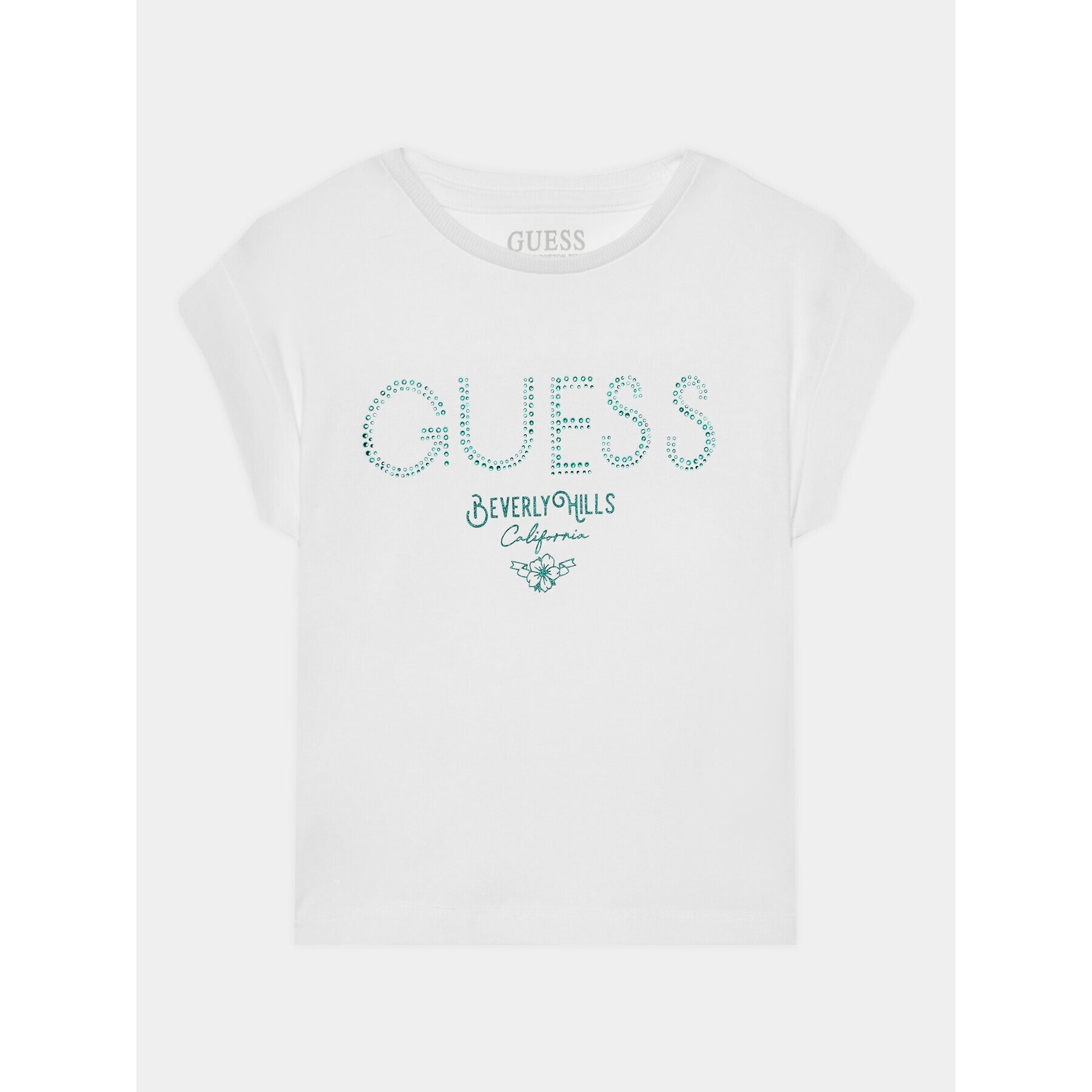 Guess Majica J4RI37 J1314 Bela Regular Fit - Pepit.si