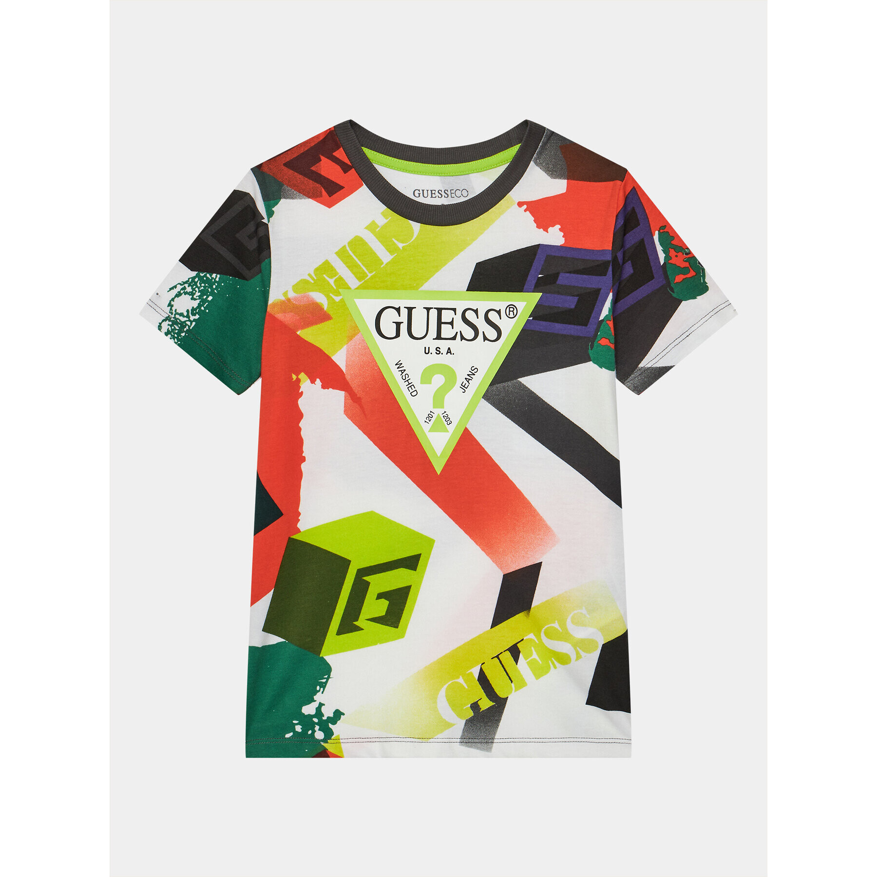 Guess Majica L4RI03 K8HM3 Pisana Regular Fit - Pepit.si