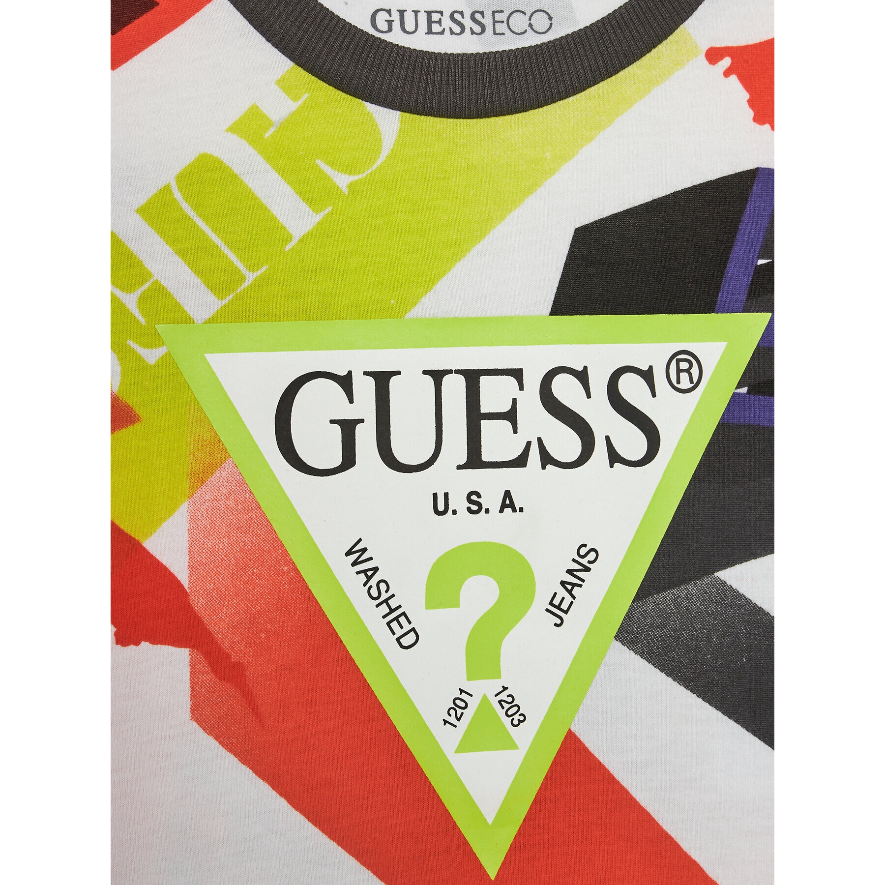 Guess Majica L4RI03 K8HM3 Pisana Regular Fit - Pepit.si