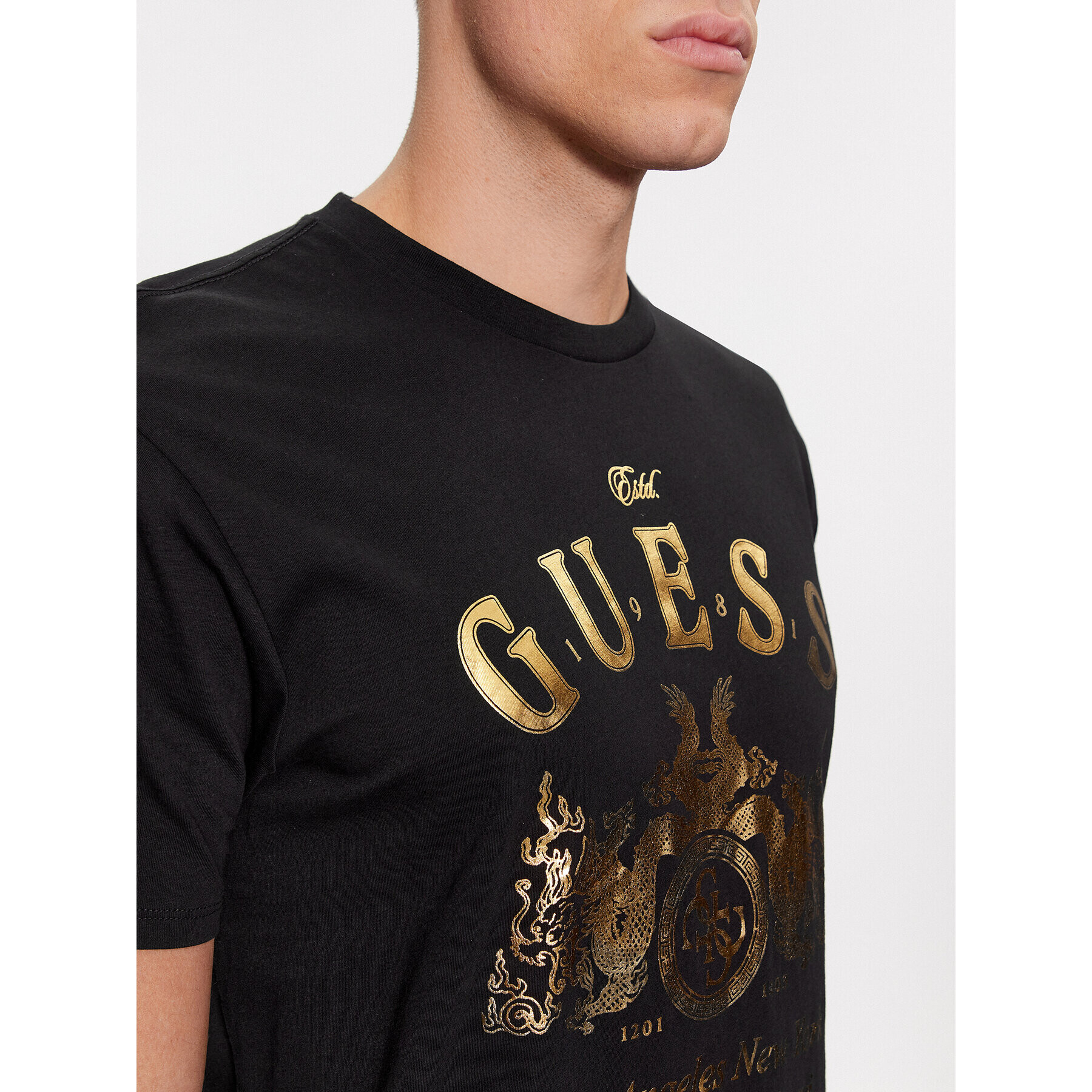 Guess Majica M4RI54 K9RM1 Črna Regular Fit - Pepit.si