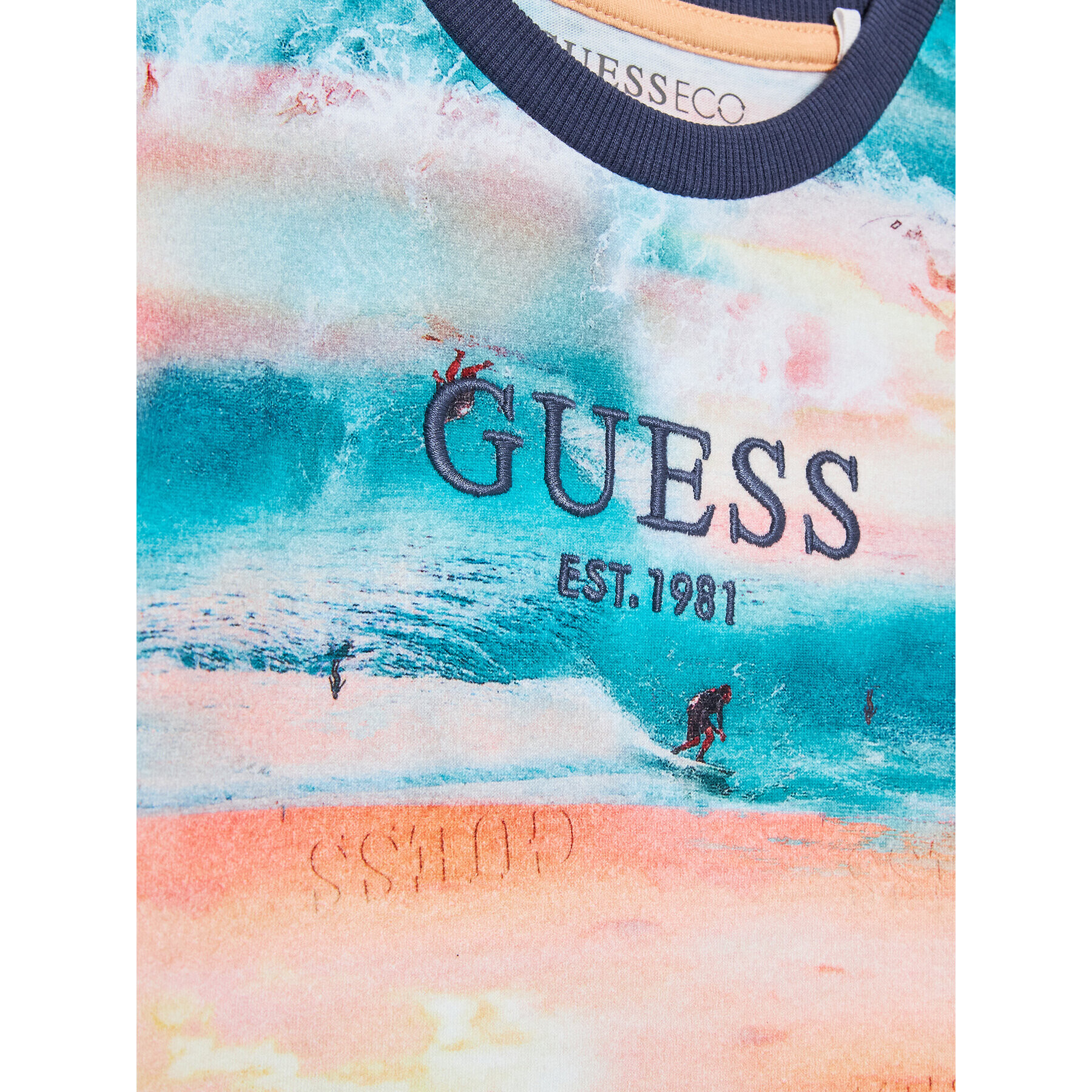 Guess Majica N3GI24 K8HM3 Pisana Regular Fit - Pepit.si