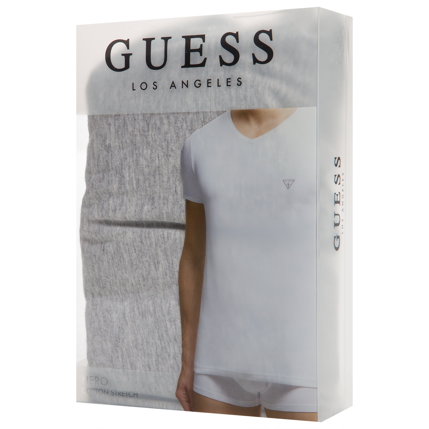 Guess Majica U97M01 JR003 Siva Slim Fit - Pepit.si