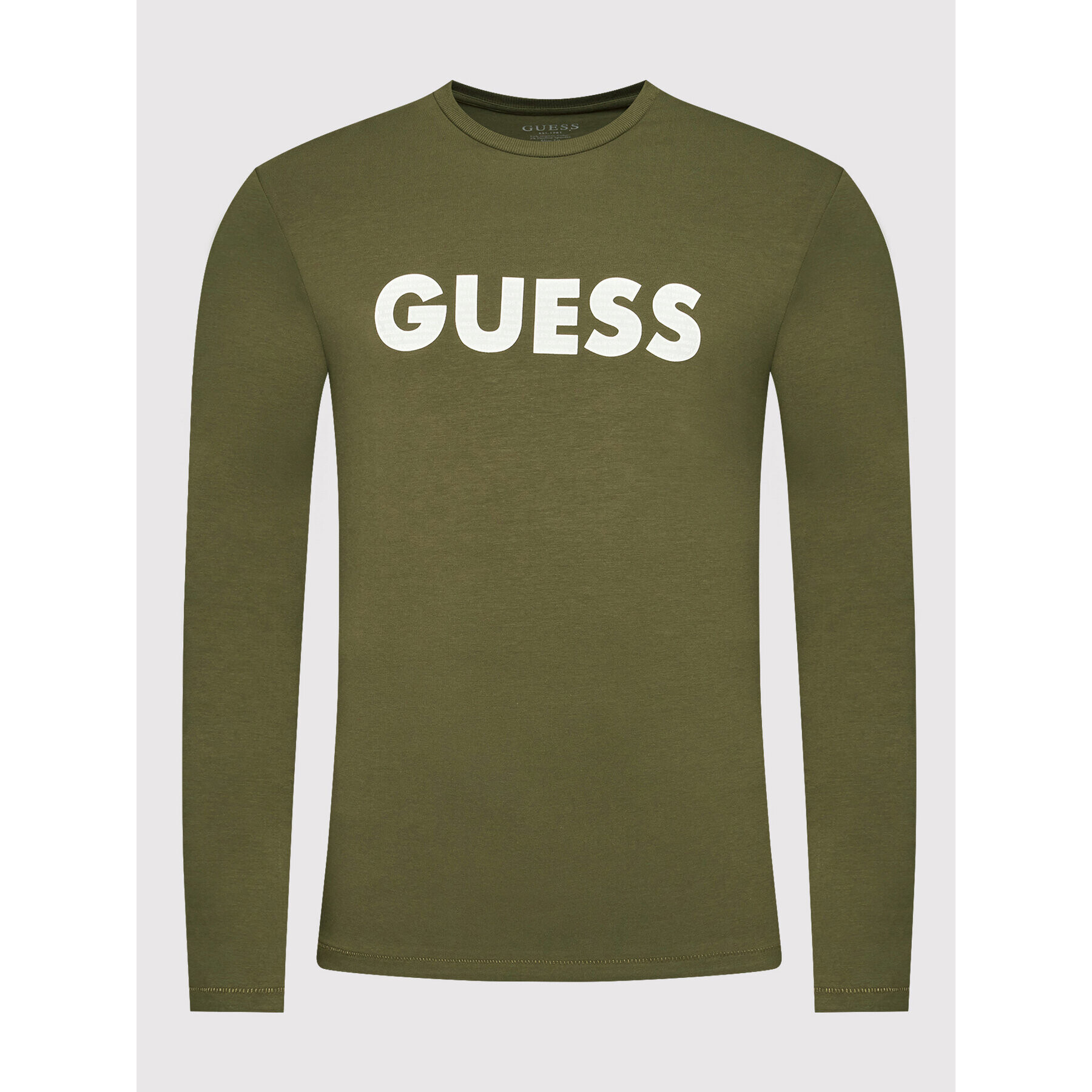 Guess Majica z dolgimi rokavi M2YI43 J1311 Zelena Slim Fit - Pepit.si