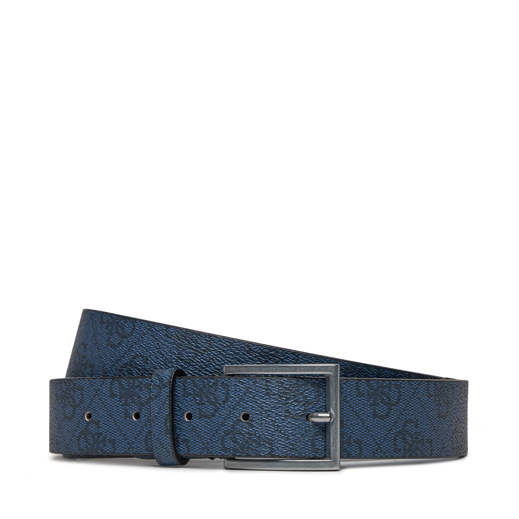 Guess Moški pas Vezzola Belts BM7781 P3435 Mornarsko modra - Pepit.si