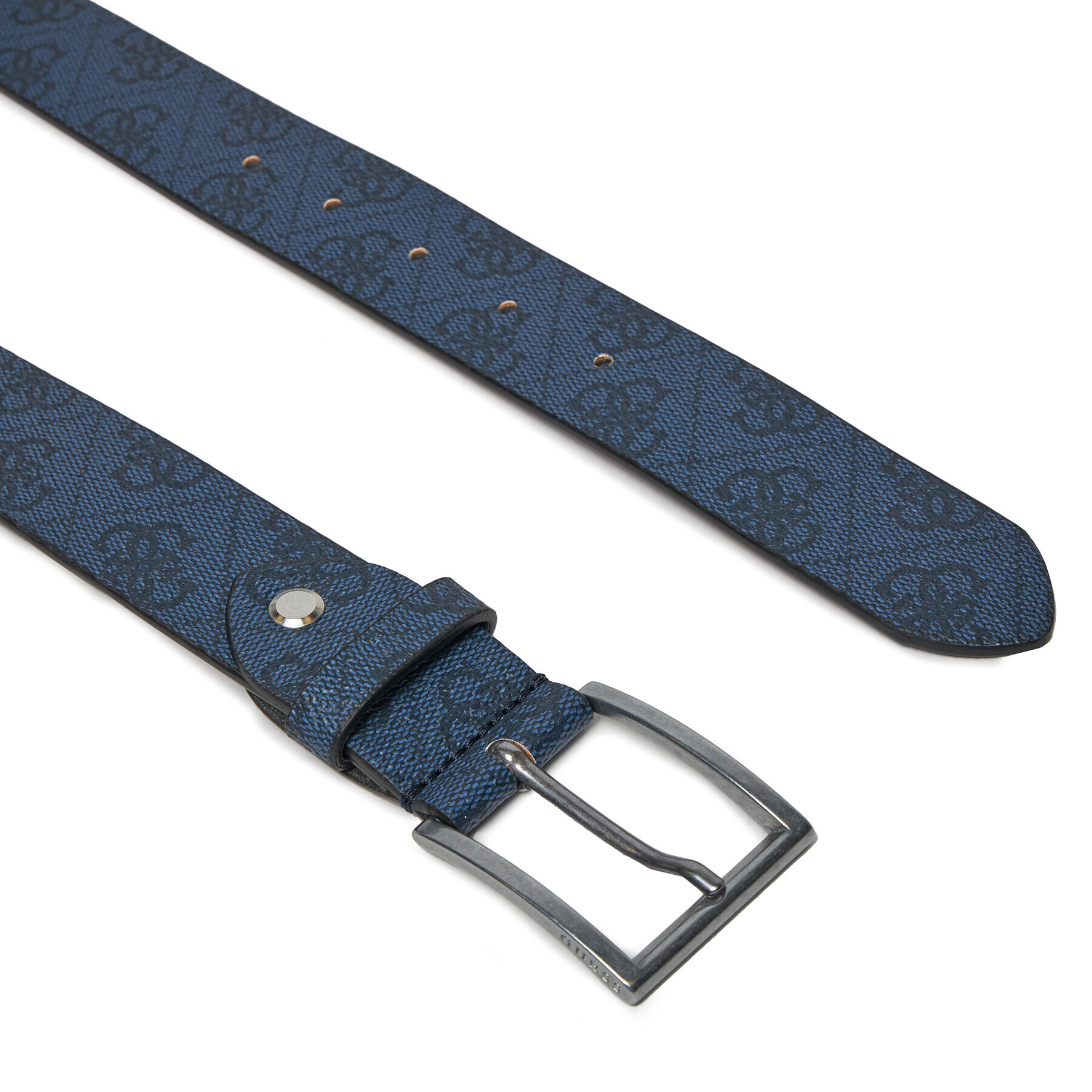 Guess Moški pas Vezzola Belts BM7781 P3435 Mornarsko modra - Pepit.si