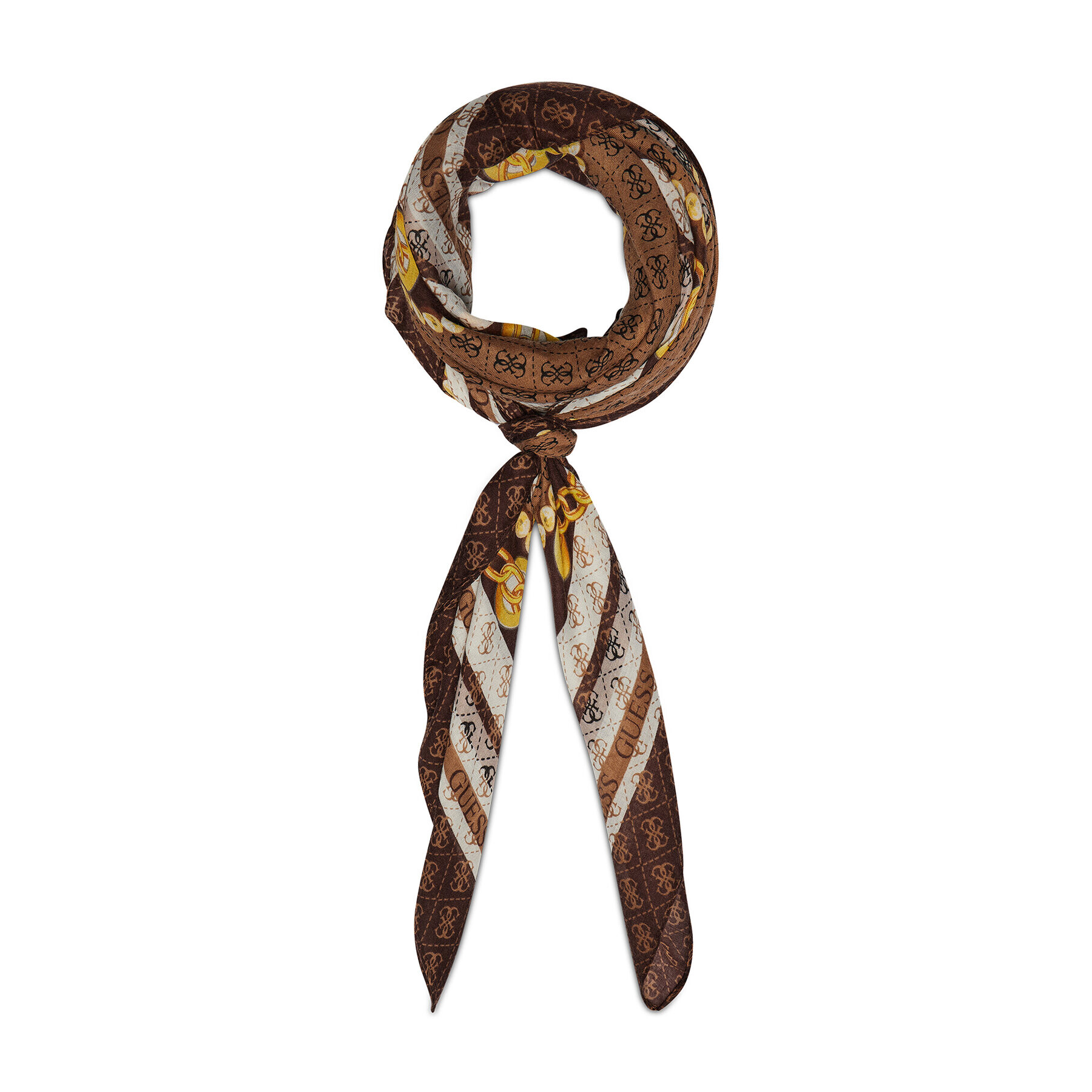 Guess Naglavna ruta Washington Scarves AW8685 POL03 Rjava - Pepit.si