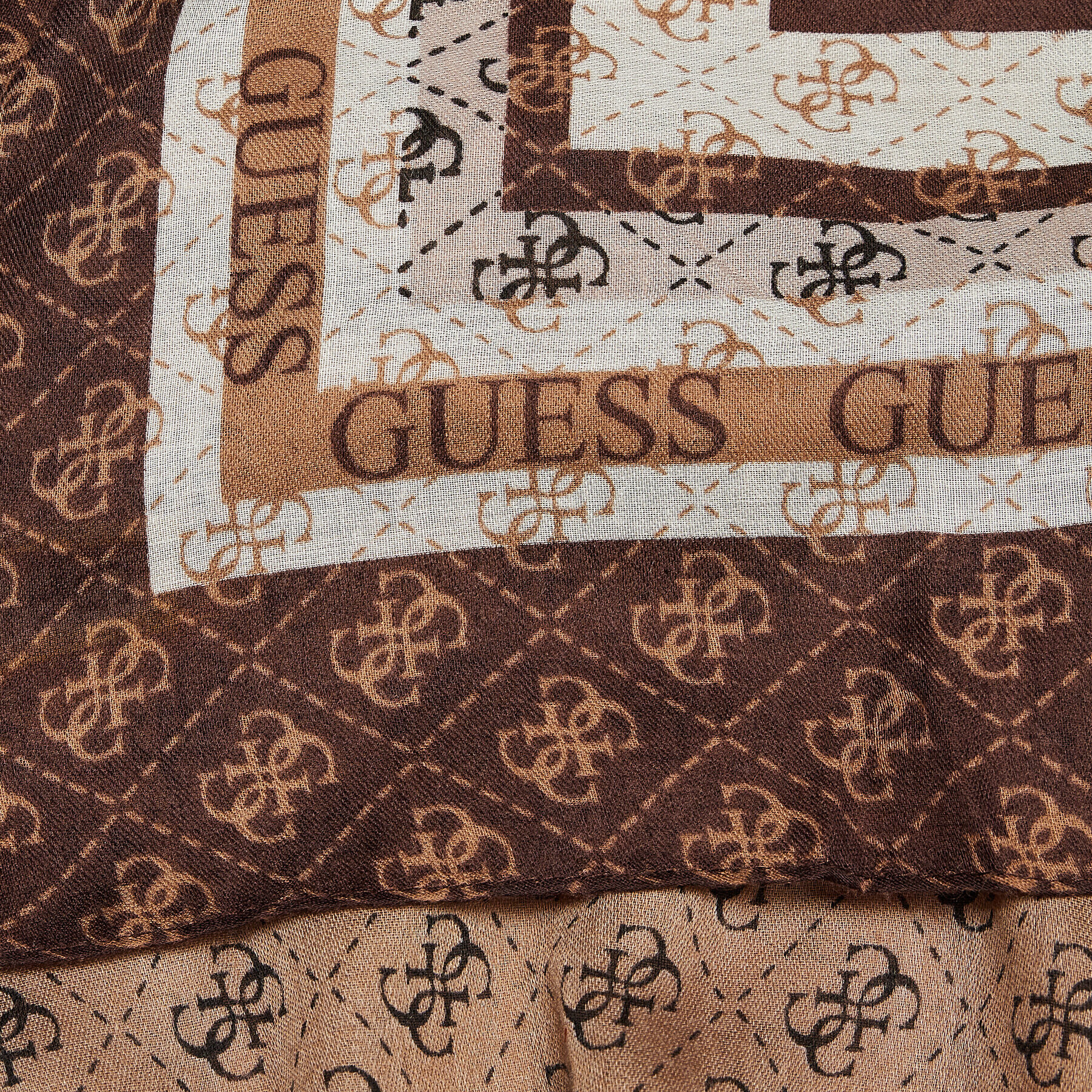 Guess Naglavna ruta Washington Scarves AW8685 POL03 Rjava - Pepit.si