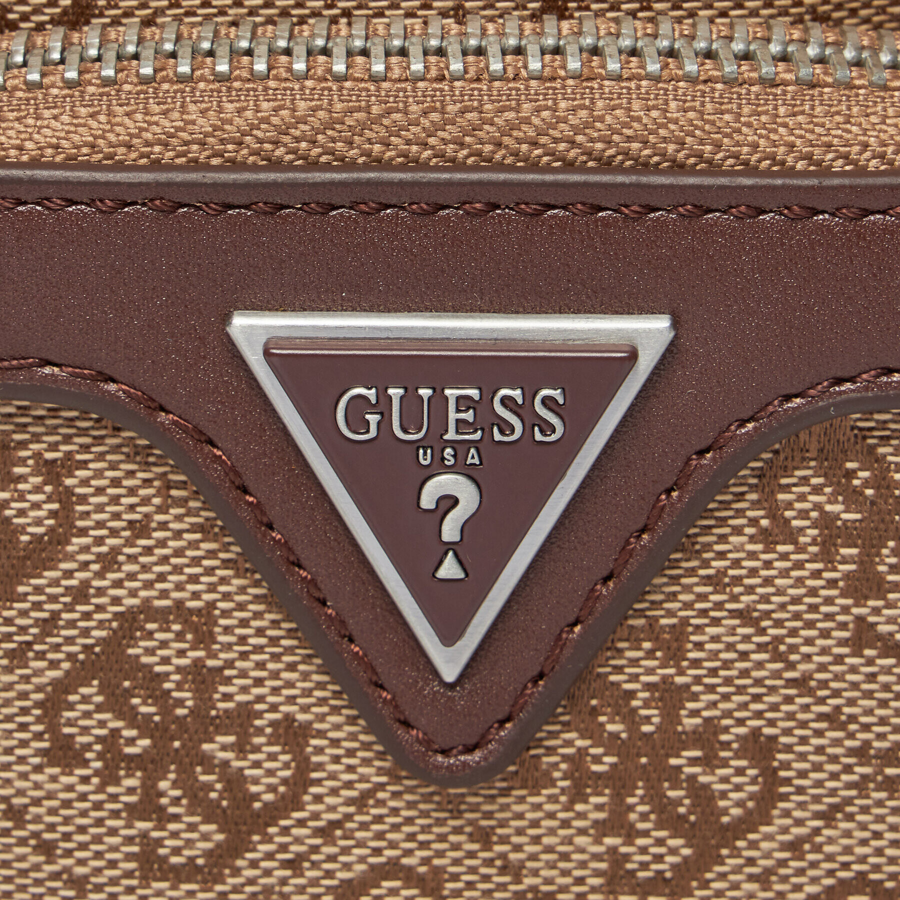 Guess Nahrbtnik Vezzola Jacquard Mini-Bags HMVZLJ P4168 Bež - Pepit.si