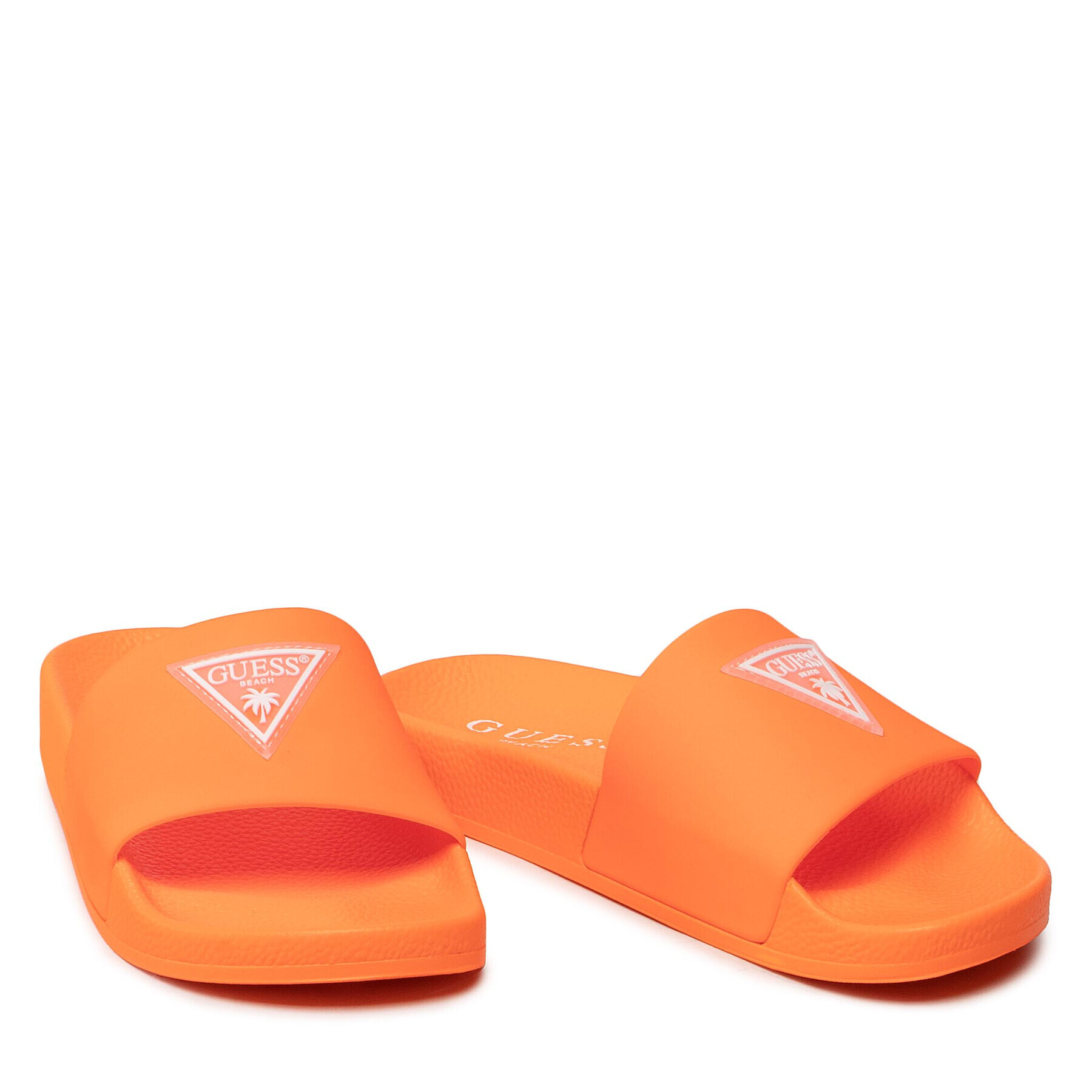 Guess Natikači Beach Slippers E2GZ00 BB00F Oranžna - Pepit.si