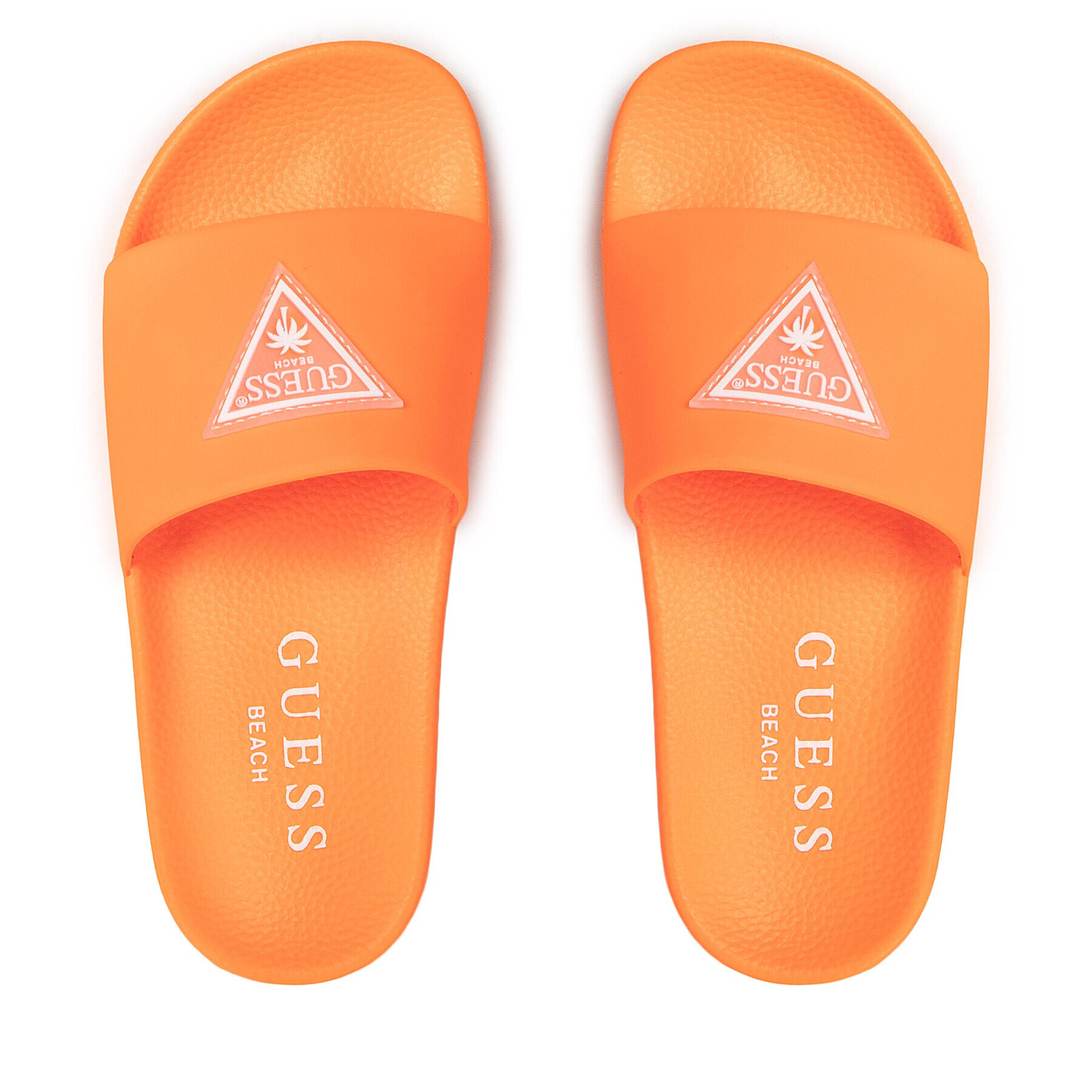 Guess Natikači Beach Slippers E2GZ00 BB00F Oranžna - Pepit.si