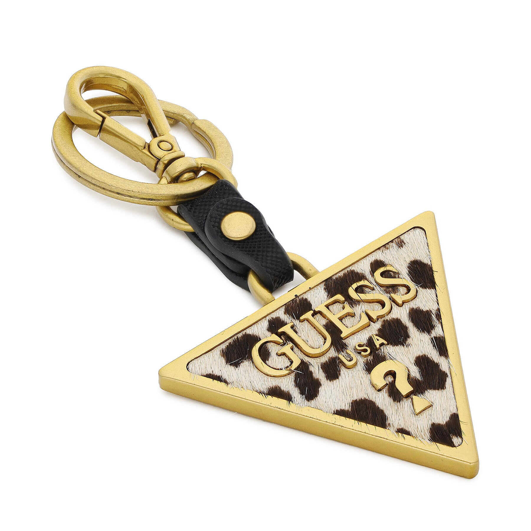 Guess Obesek Leather Triangle Keyring RW7420 P2201 Zlata - Pepit.si