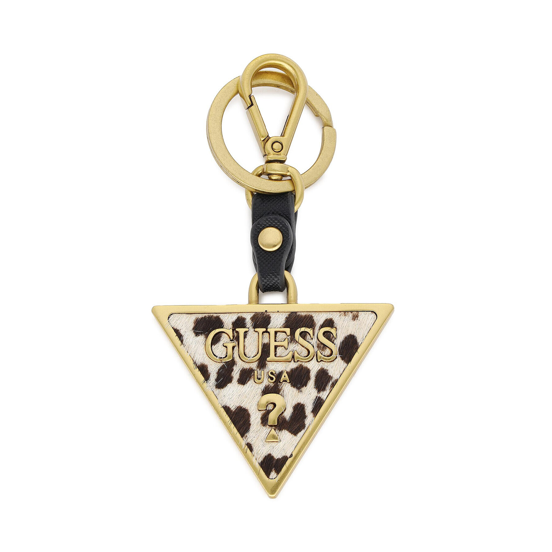 Guess Obesek Leather Triangle Keyring RW7420 P2201 Zlata - Pepit.si