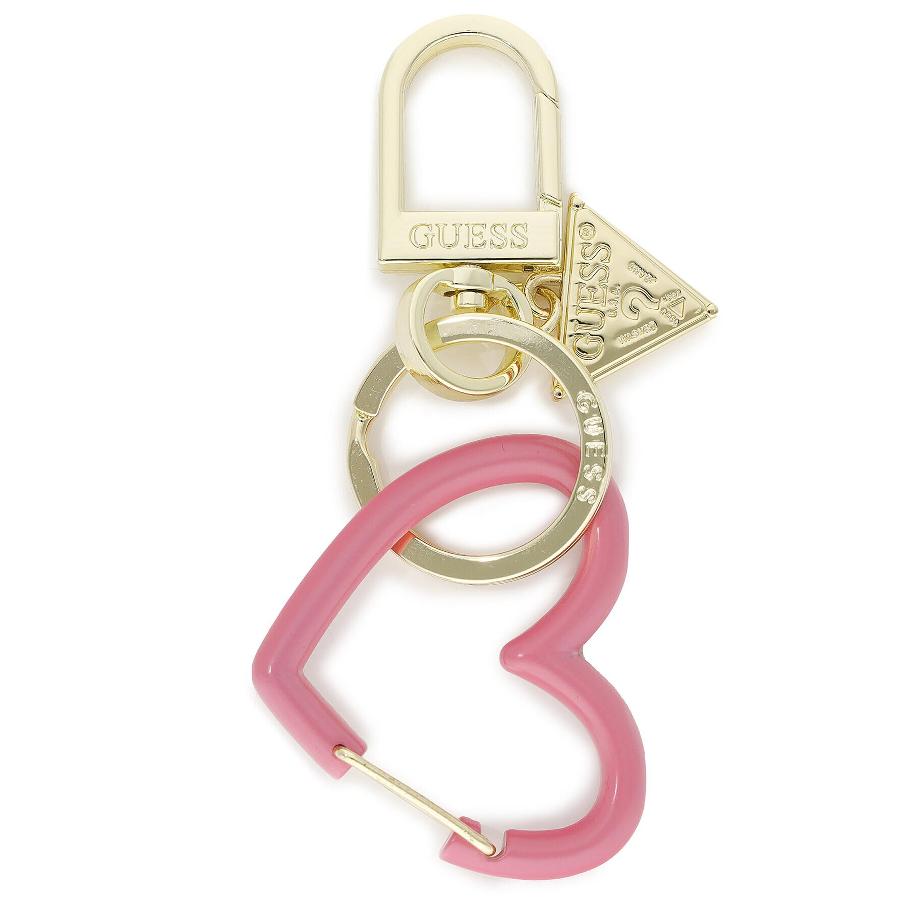 Guess Obesek Not Coorddinated Keyrings RW7426 P2201 Zlata - Pepit.si