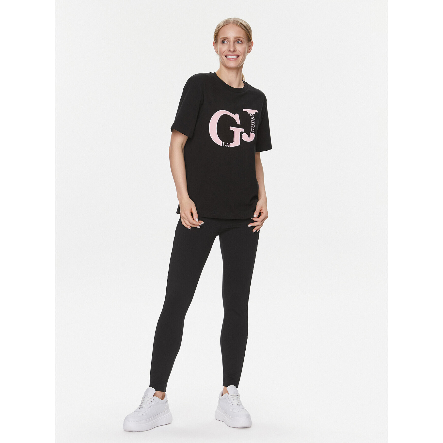 Guess Pajkice Giulia V4RB15 KC3X2 Črna Slim Fit - Pepit.si