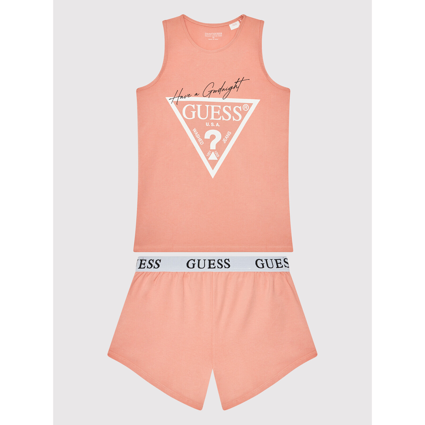 Guess Pižama J1BG00 J1311 Roza Regular Fit - Pepit.si