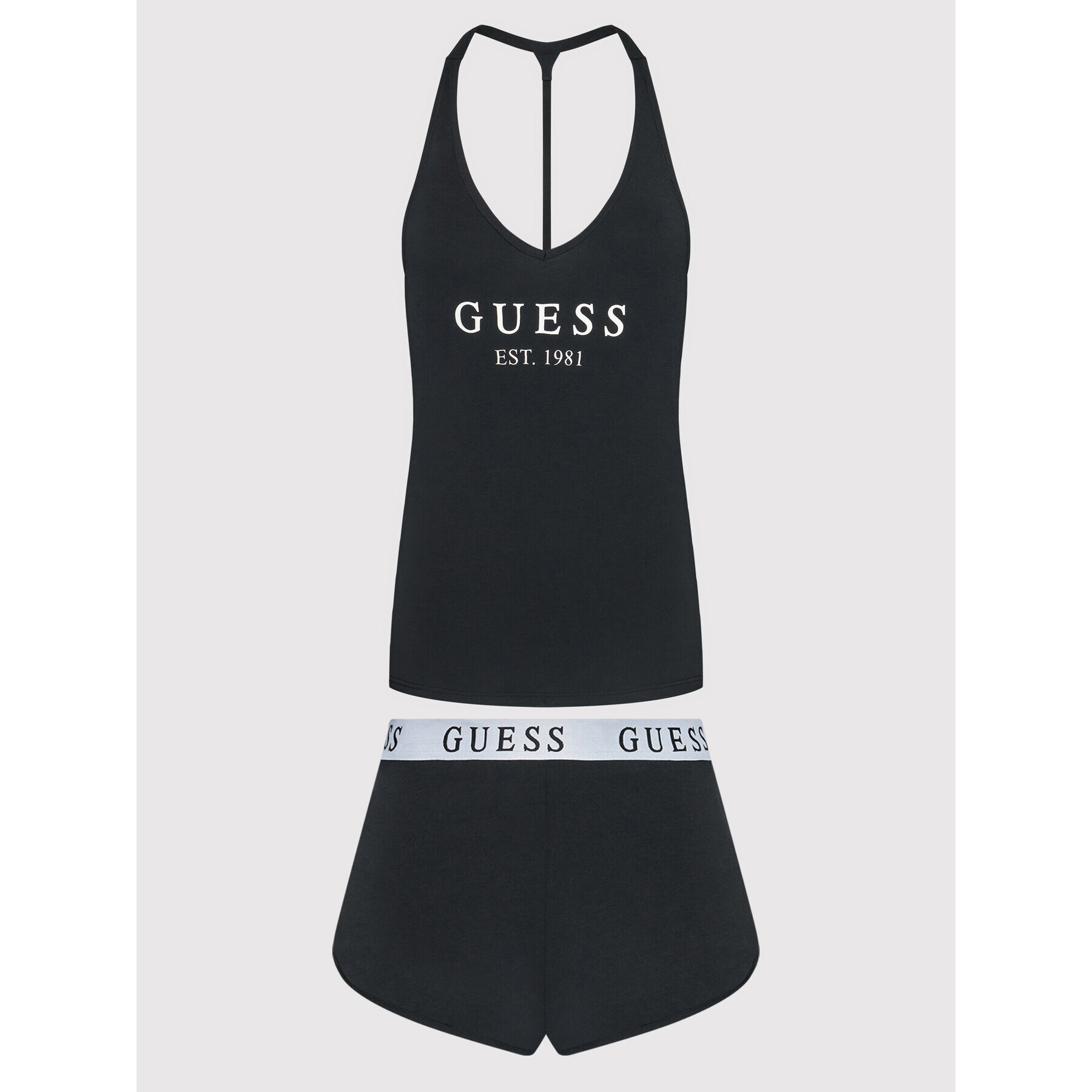 Guess Pižama O1GX01 JR07A Črna Regular Fit - Pepit.si