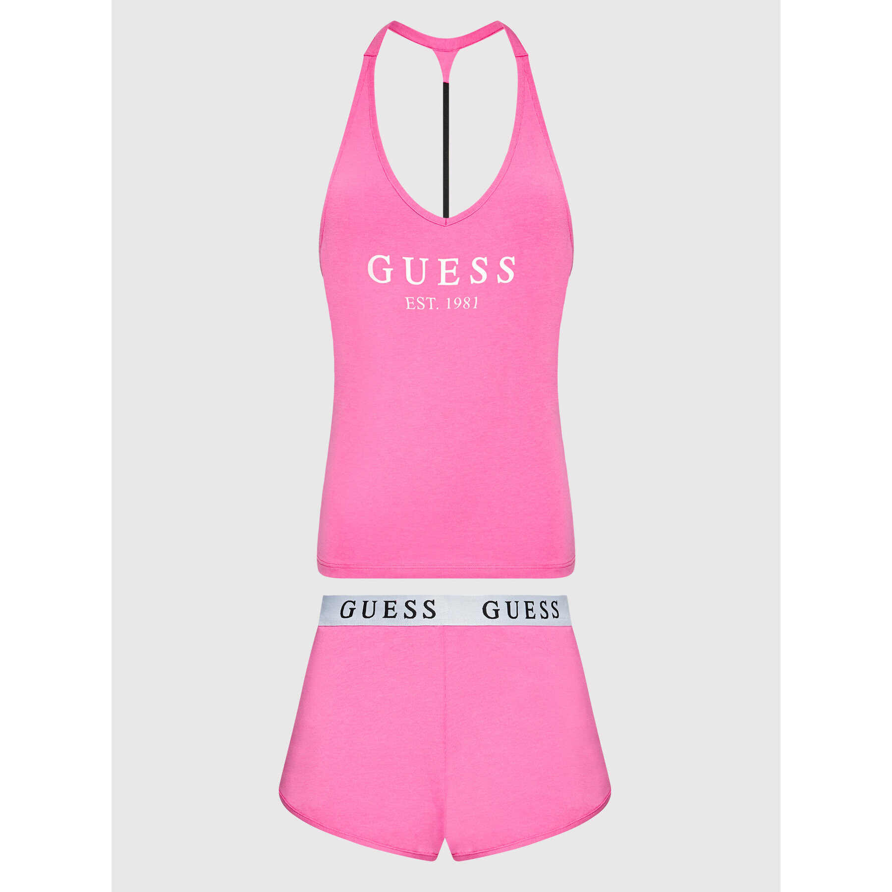 Guess Pižama O1GX01 JR07A Roza Regular Fit - Pepit.si