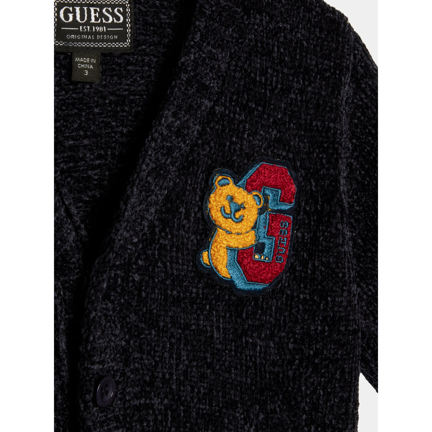 Guess Pletena jopica N3BR02 Z39O0 Mornarsko modra Regular Fit - Pepit.si