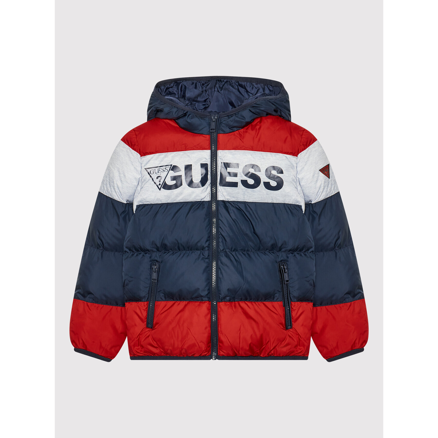 Guess Puhovka L2YL08 WDGX0 Mornarsko modra Regular Fit - Pepit.si