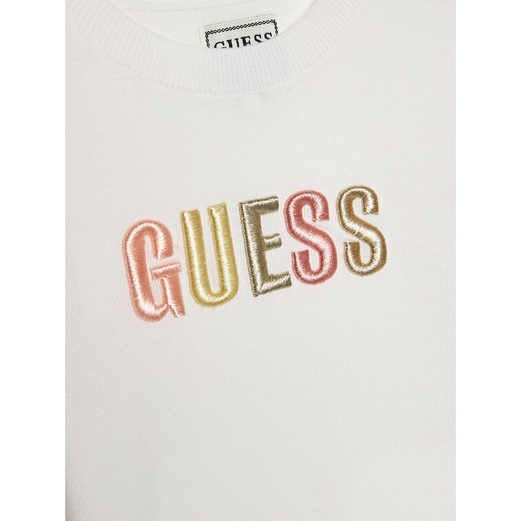 Guess Pulover K3GR00 Z36I0 Bela Regular Fit - Pepit.si