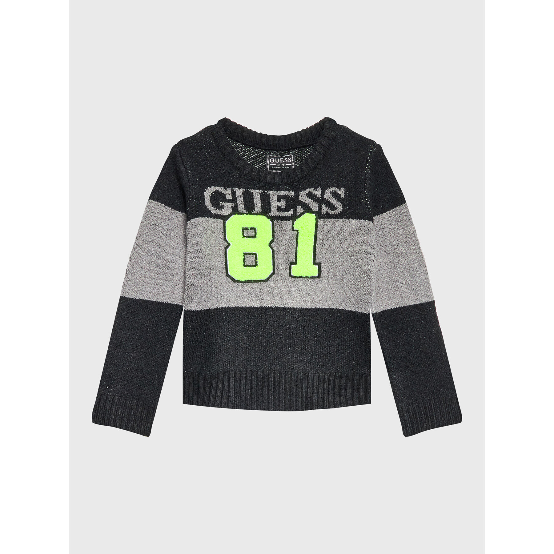 Guess Pulover N2BR01 Z32N0 Črna Regular Fit - Pepit.si