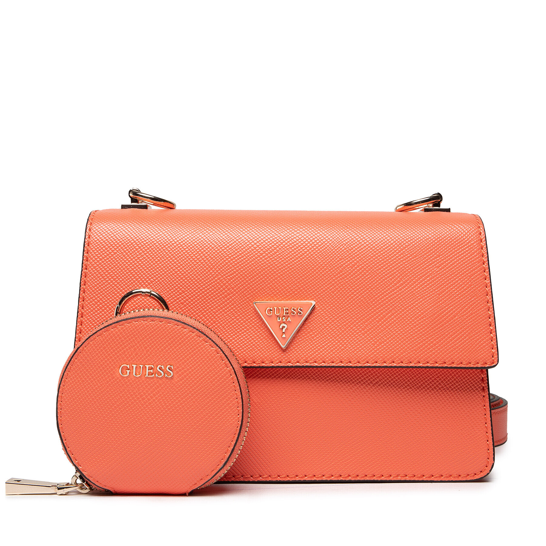 Guess Ročna torba Alexie Crossbody Flap HWVG84 16190 Oranžna - Pepit.si