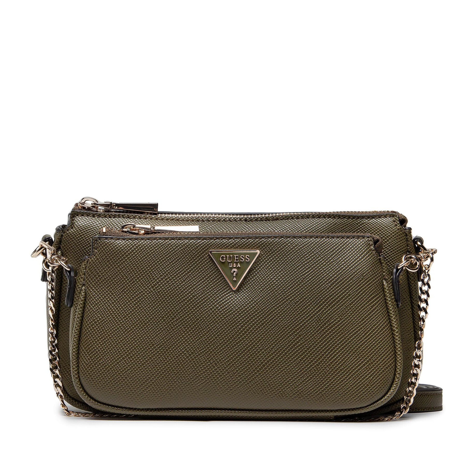 Guess Ročna torba Alexie (VG) Mini Bags HWVG84 16700 Khaki - Pepit.si