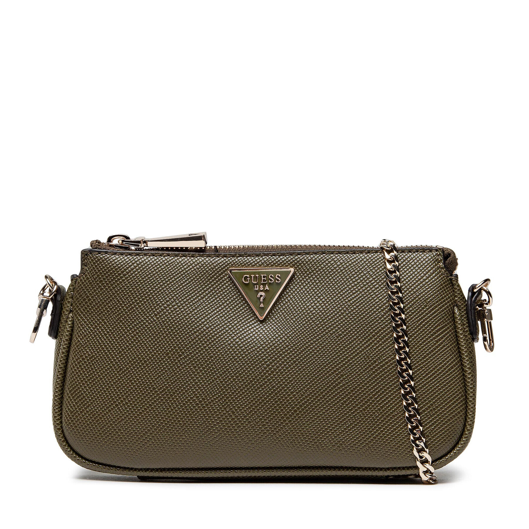 Guess Ročna torba Alexie (VG) Mini Bags HWVG84 16700 Khaki - Pepit.si