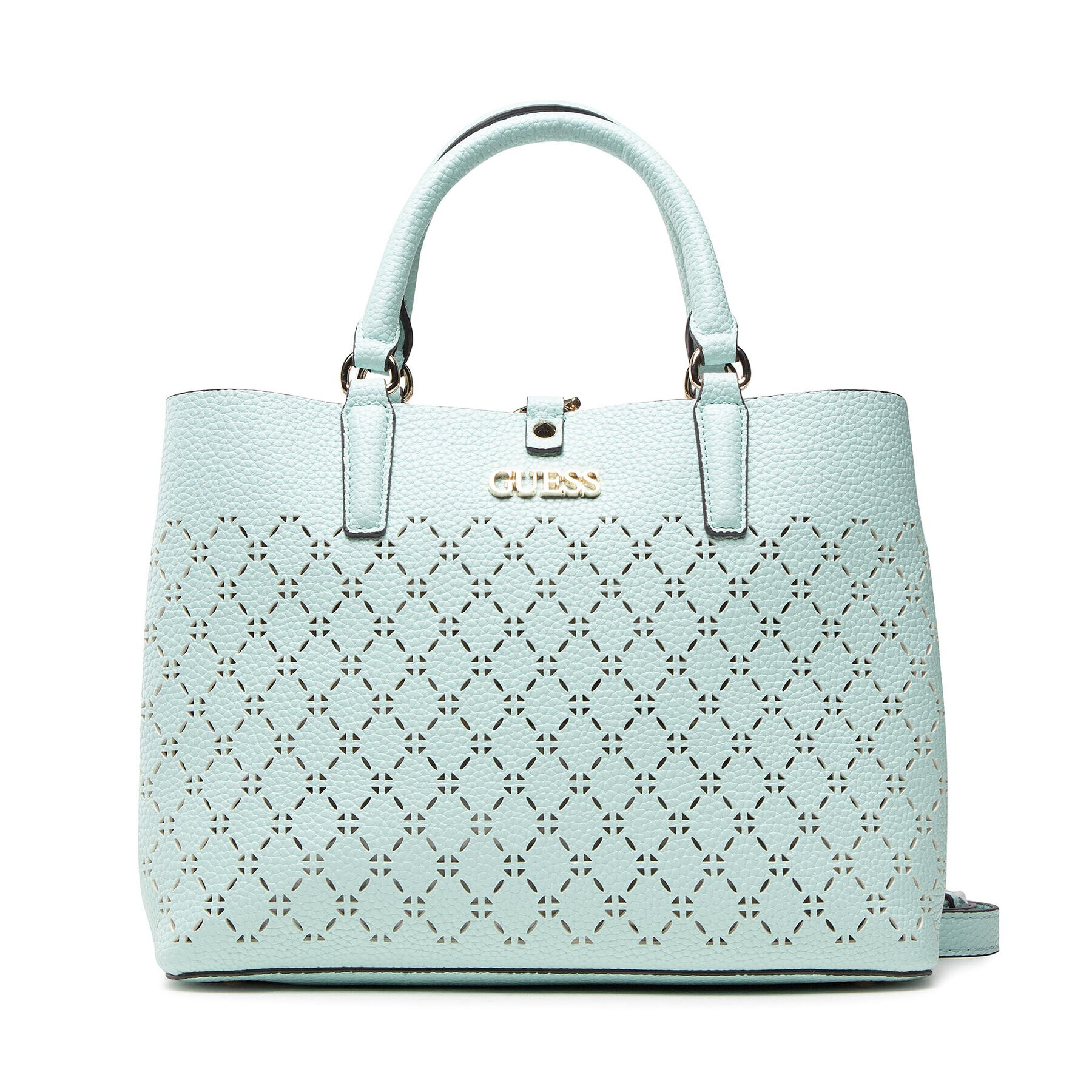 Guess Ročna torba Amara Girlfriend Satchel HWXG84 93060 Zelena - Pepit.si