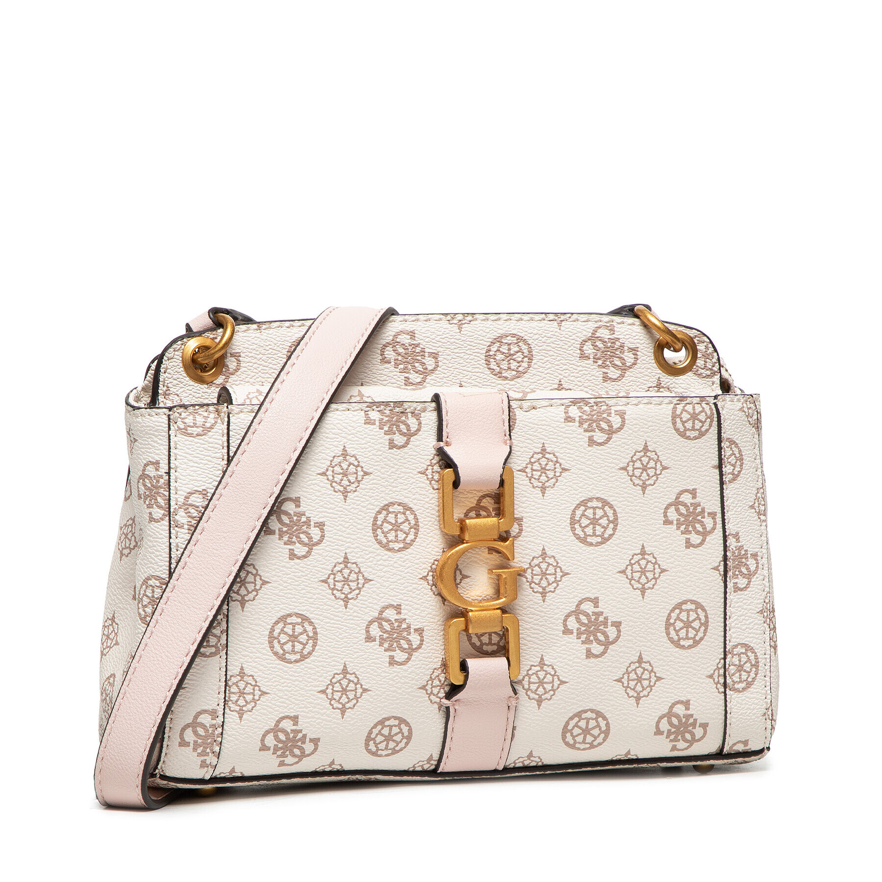 Guess Ročna torba Briana Society Crossbody HWPA84 89140 Bela - Pepit.si