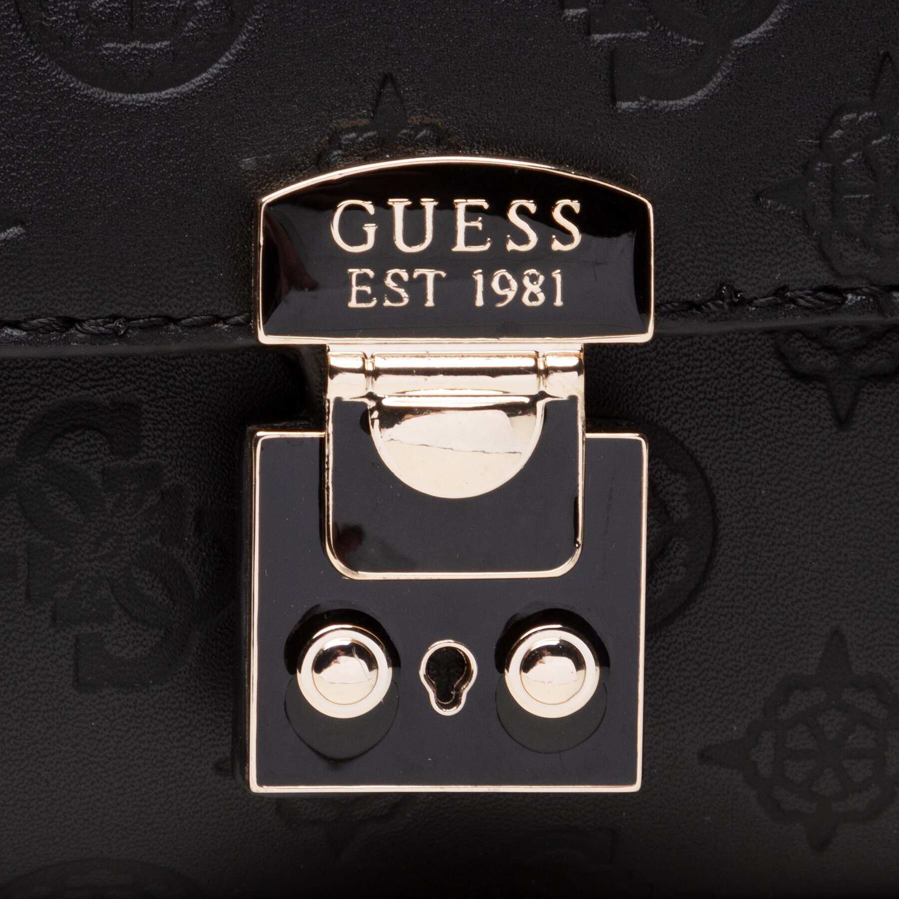 Guess Ročna torba Carlson Mini Crossbody Flap HWPG83 98780 Črna - Pepit.si