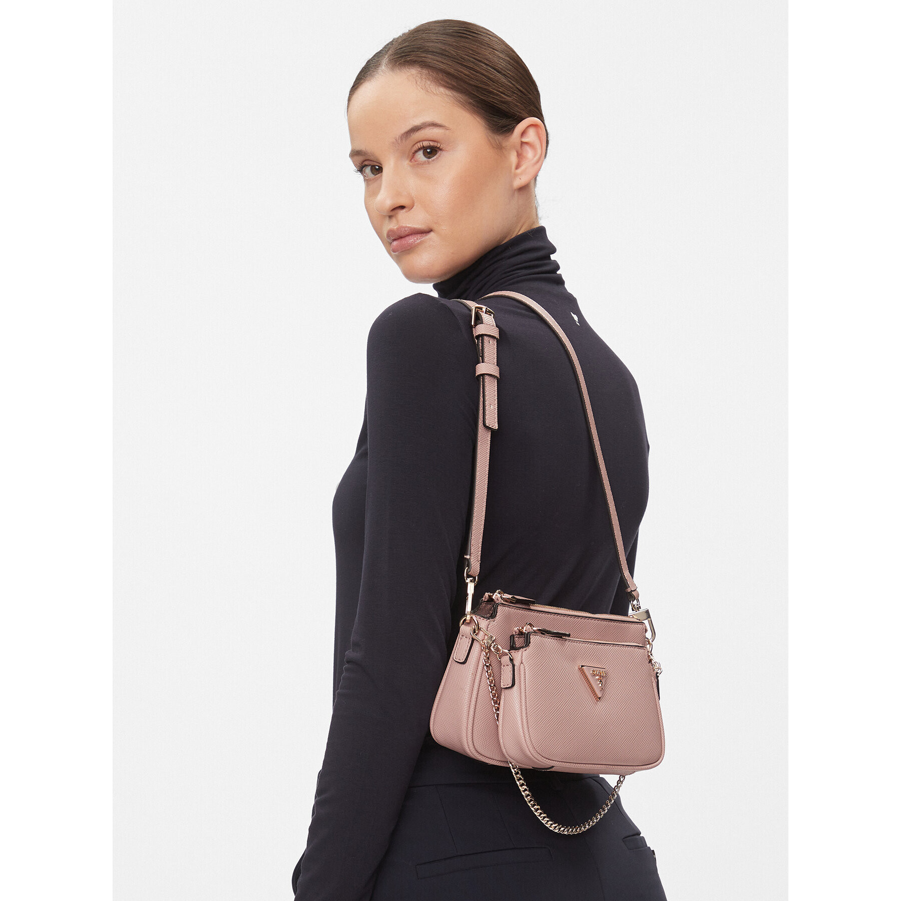 Guess Ročna torba Noelle (ZG) Mini Bags HWZG78 79710 Roza - Pepit.si