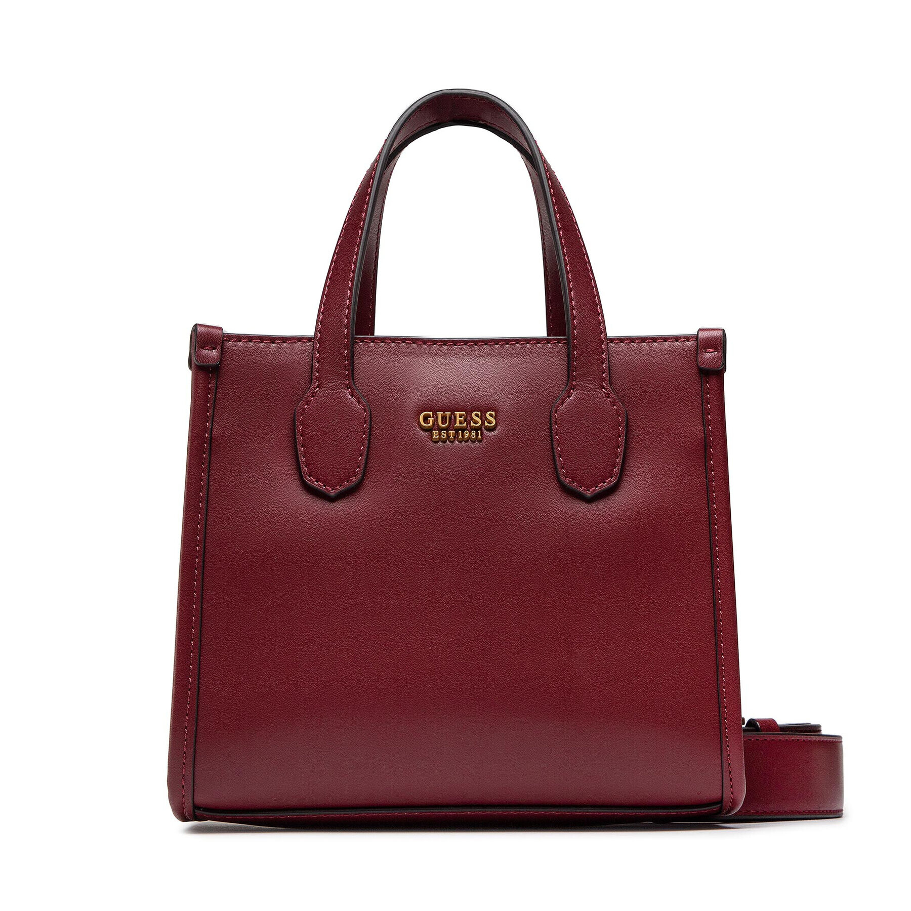 Guess Ročna torba Silvana (VB) Mini Bags HWVB86 65760 Bordo rdeča - Pepit.si