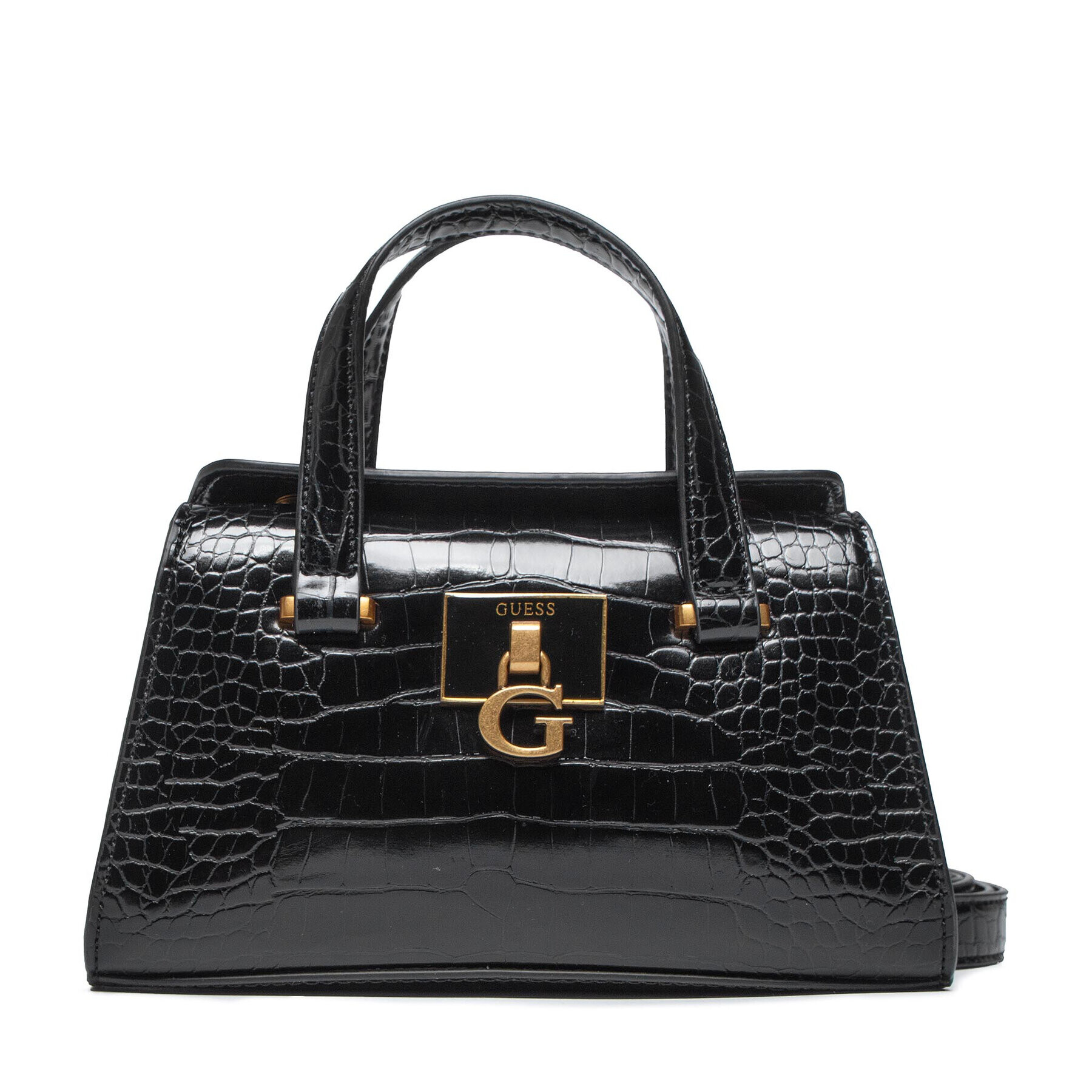 Guess Ročna torba Stephi Mini Satchel HWCB78 75760 Črna - Pepit.si