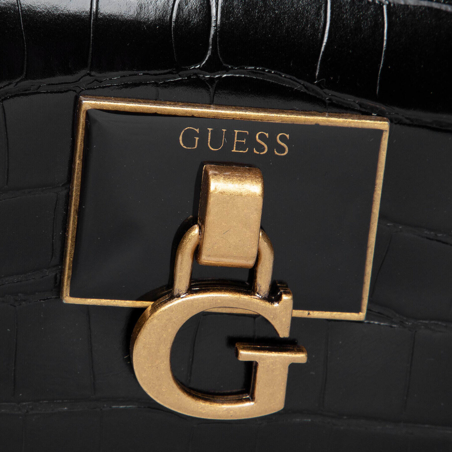 Guess Ročna torba Stephi Mini Satchel HWCB78 75760 Črna - Pepit.si