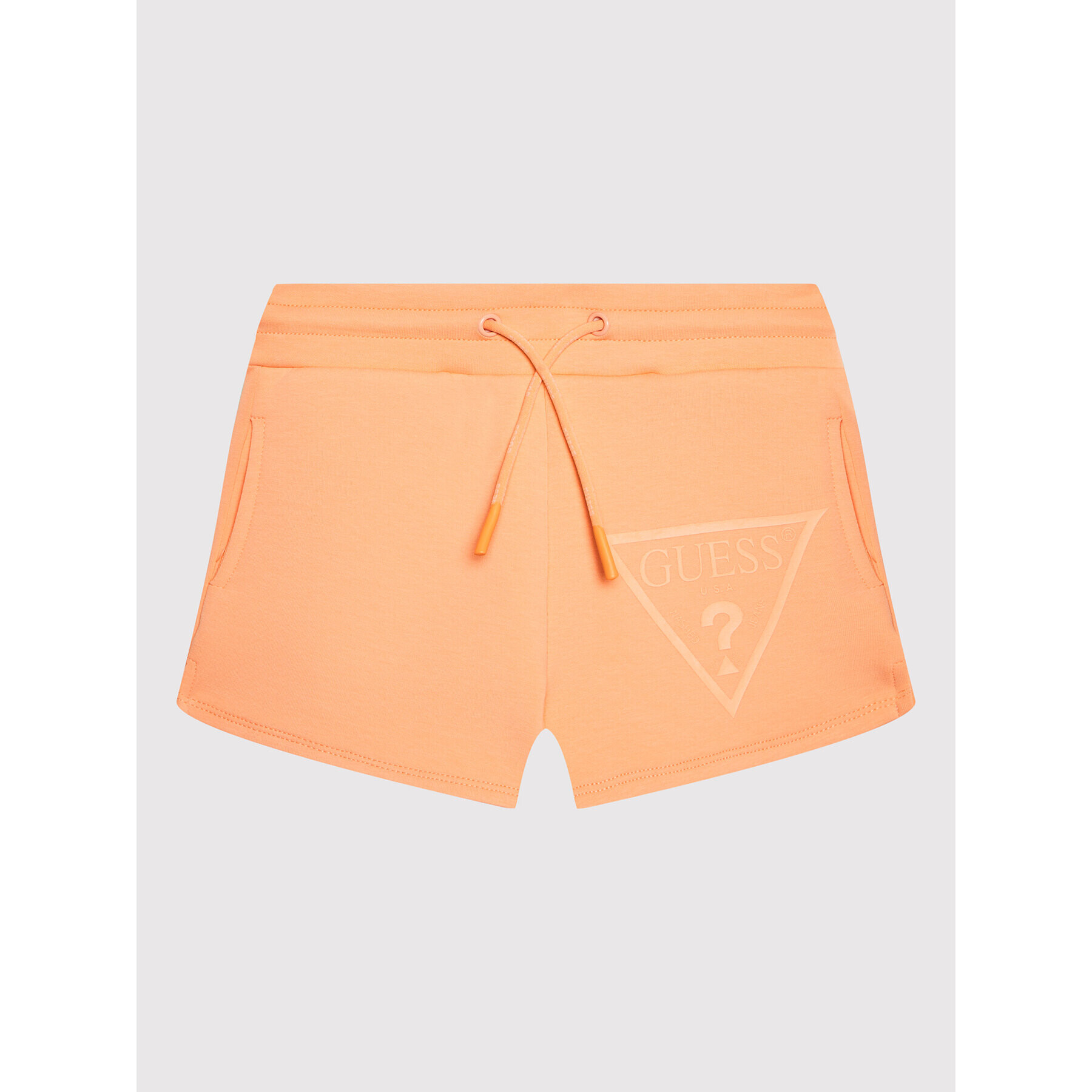 Guess Športne kratke hlače J2RD08 FL03S Oranžna Regular Fit - Pepit.si