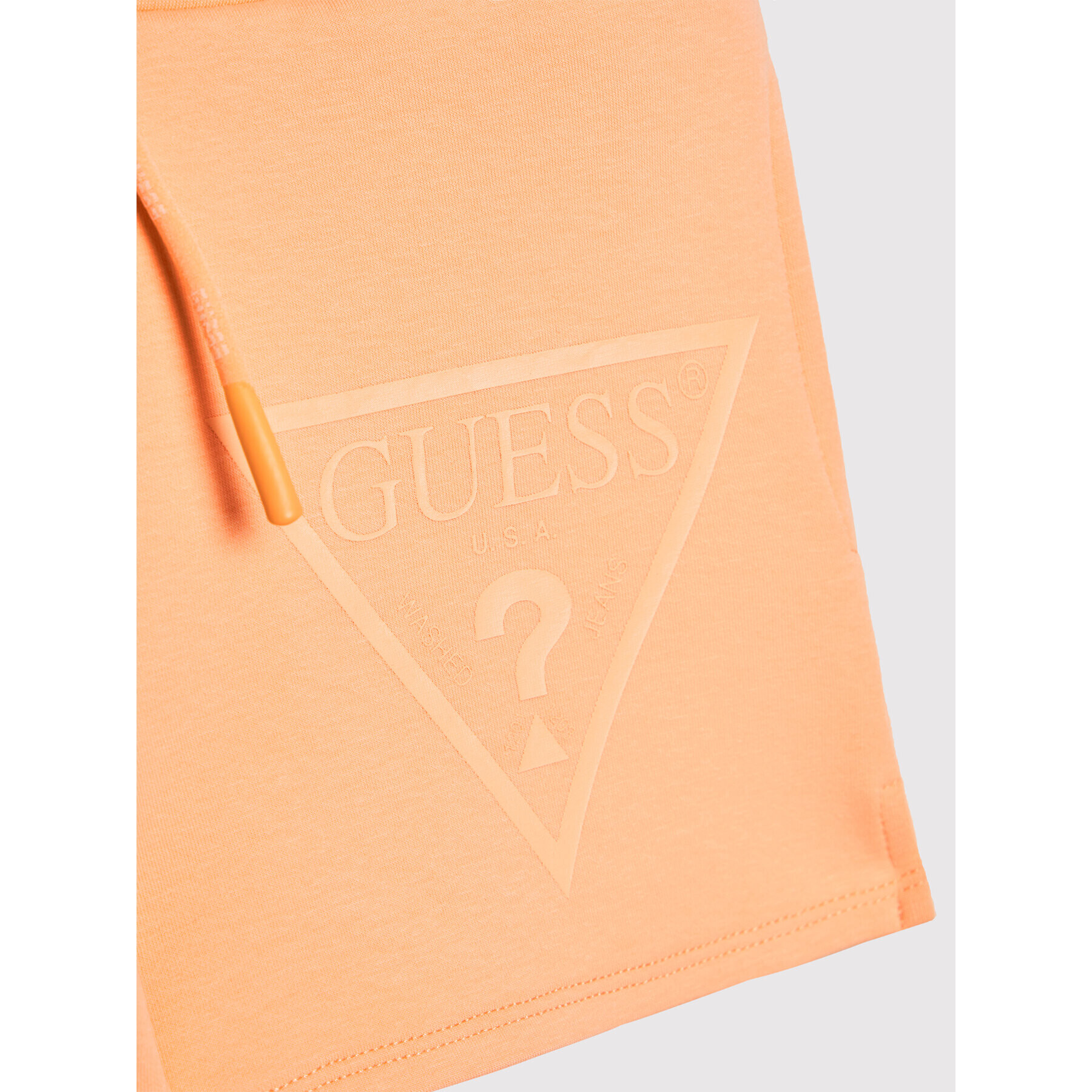 Guess Športne kratke hlače J2RD08 FL03S Oranžna Regular Fit - Pepit.si