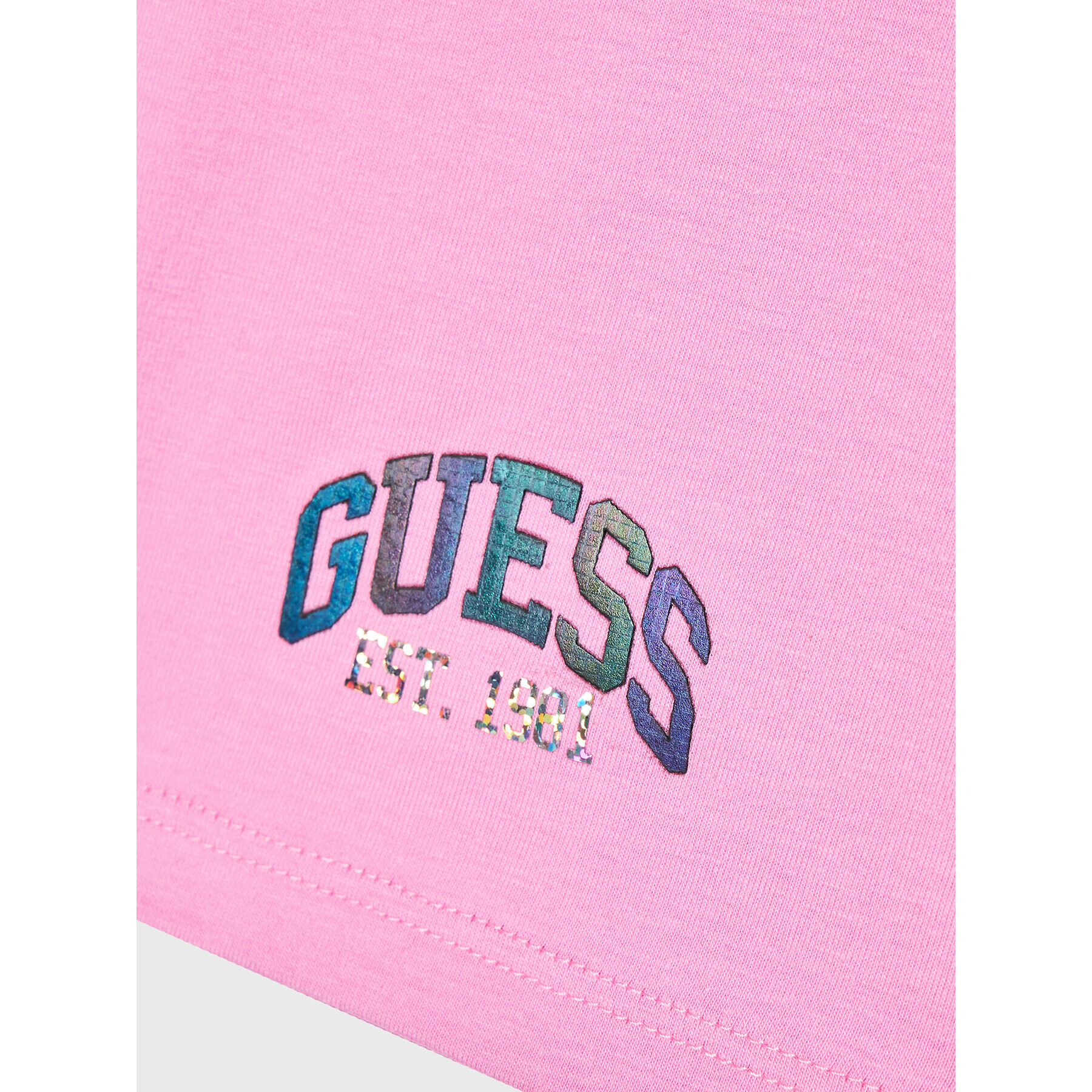 Guess Športne kratke hlače J3RD09 J1311 Roza Slim Fit - Pepit.si